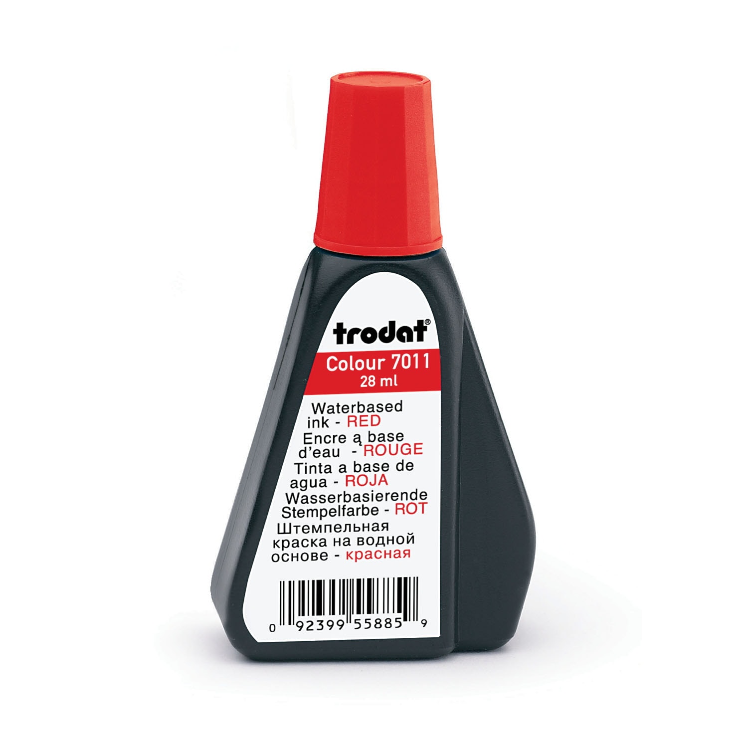Trodat 7011 Stamp Pad Red Ink Refill, 28 mL Grand & Toy