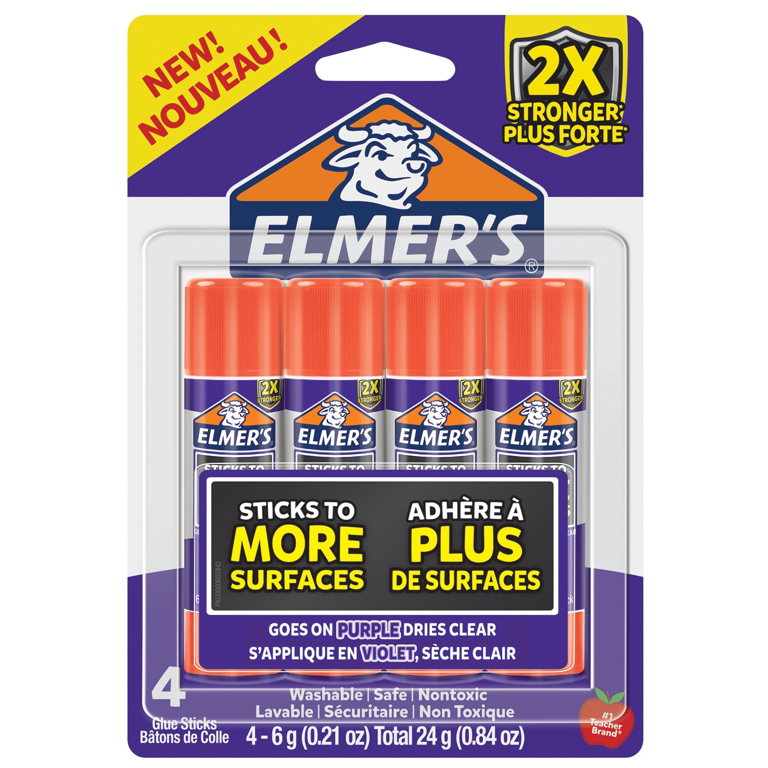 Elmer's Extra Strength Glue Sticks, 4/Pack Grand & Toy