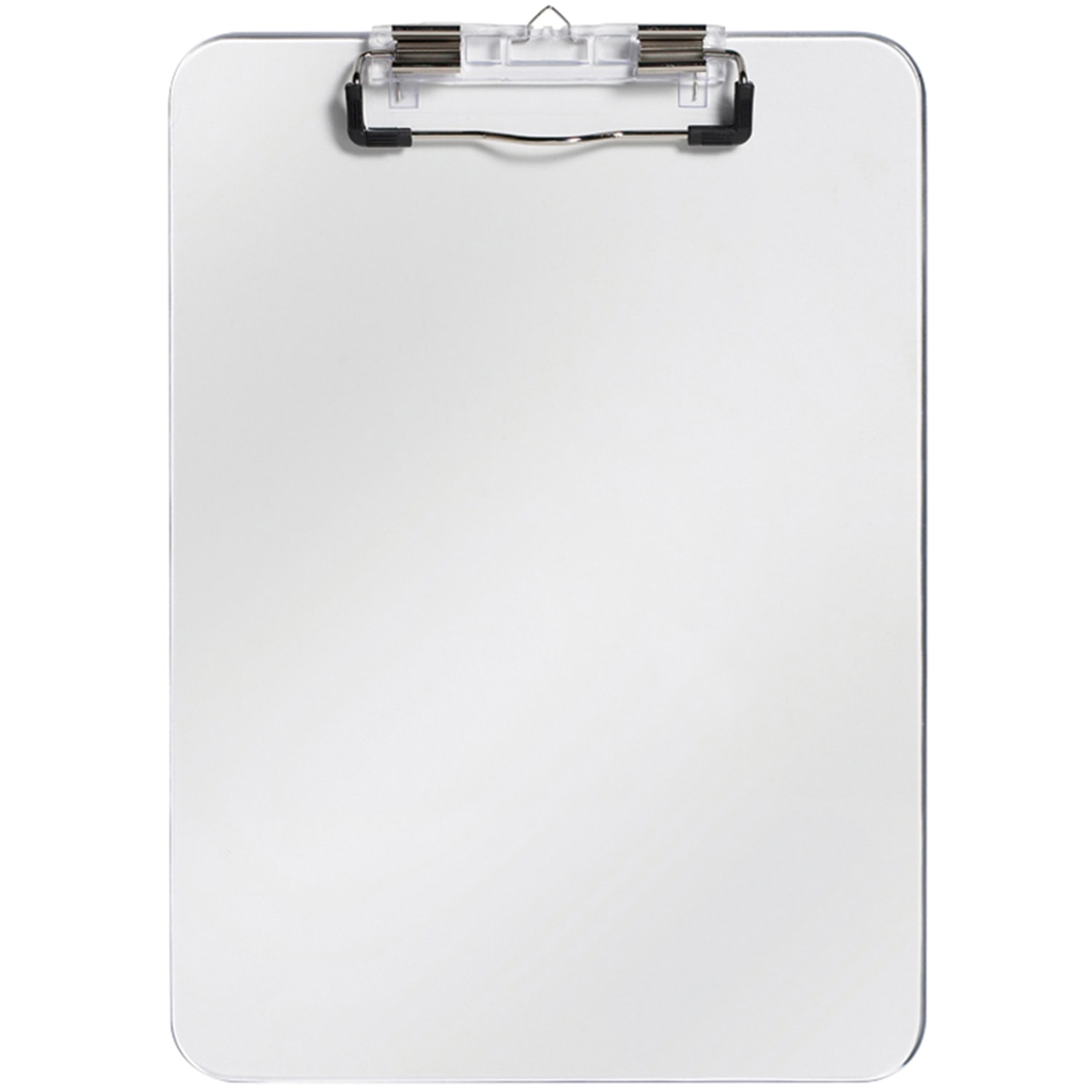 Westcott Plastic Clipboard with Pen Holder, Clear, LetterSize Grand