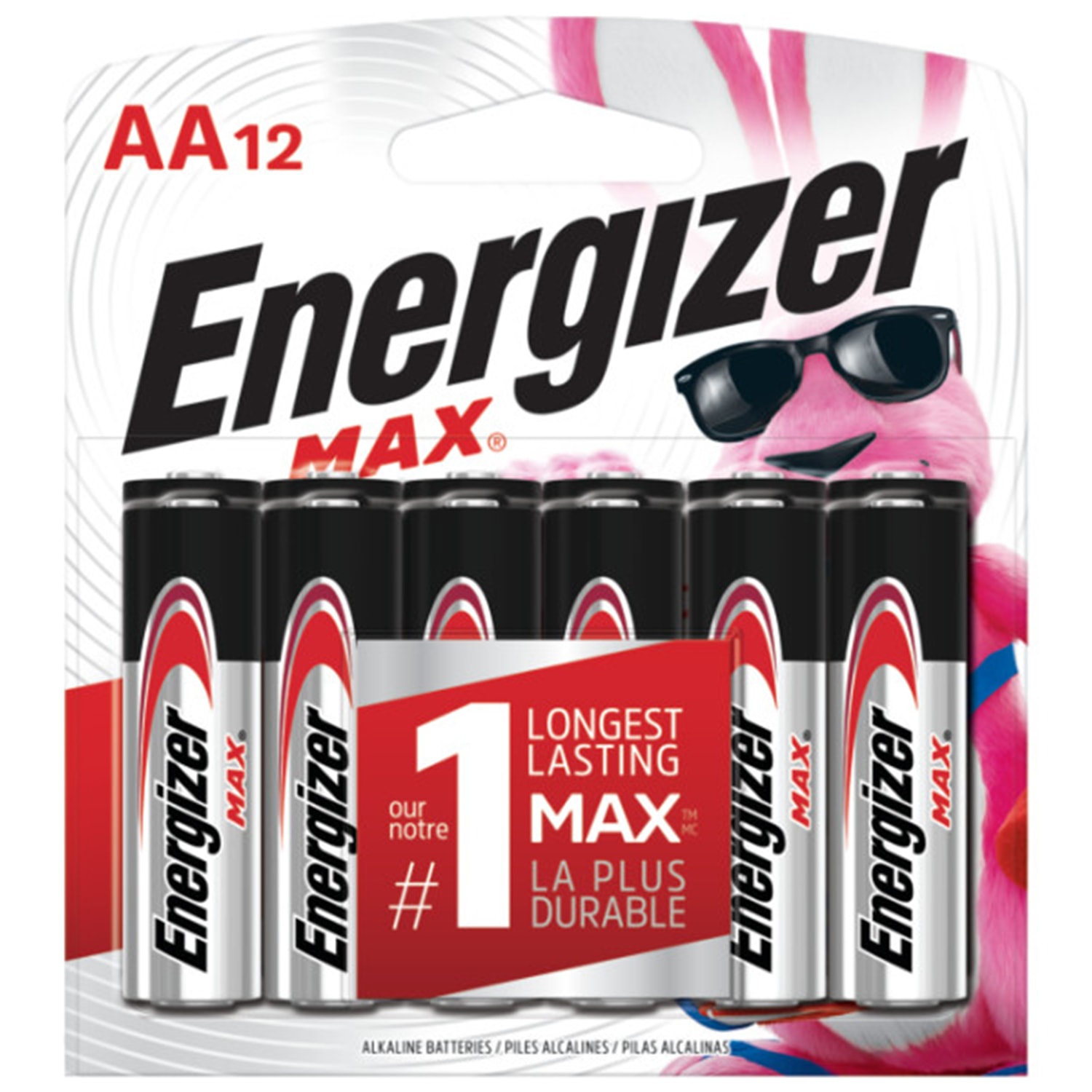 Energizer Max "AA" Alkaline Batteries, 12/PK (E91BP12) Grand & Toy