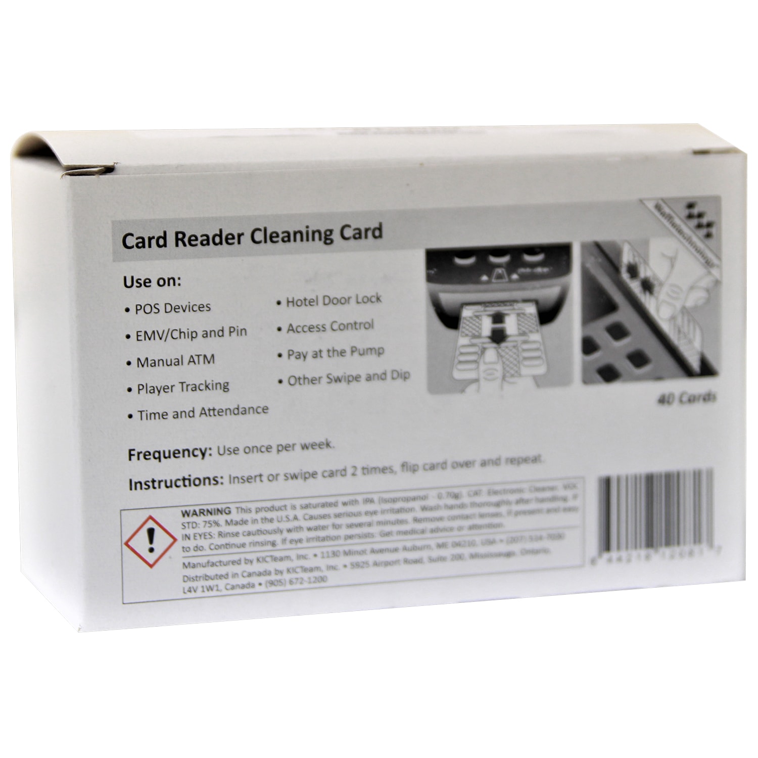 Northern Specialty Supplies ATM/POS Smart Card Reader Cleaning Cards
