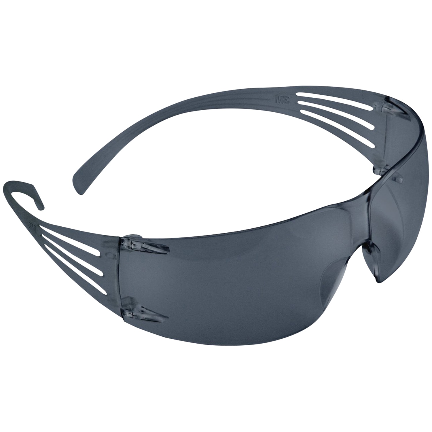 3M SecureFit Protective Eyewear, Grey AntiFog Lens, Frameless with Grey Temple Grand & Toy