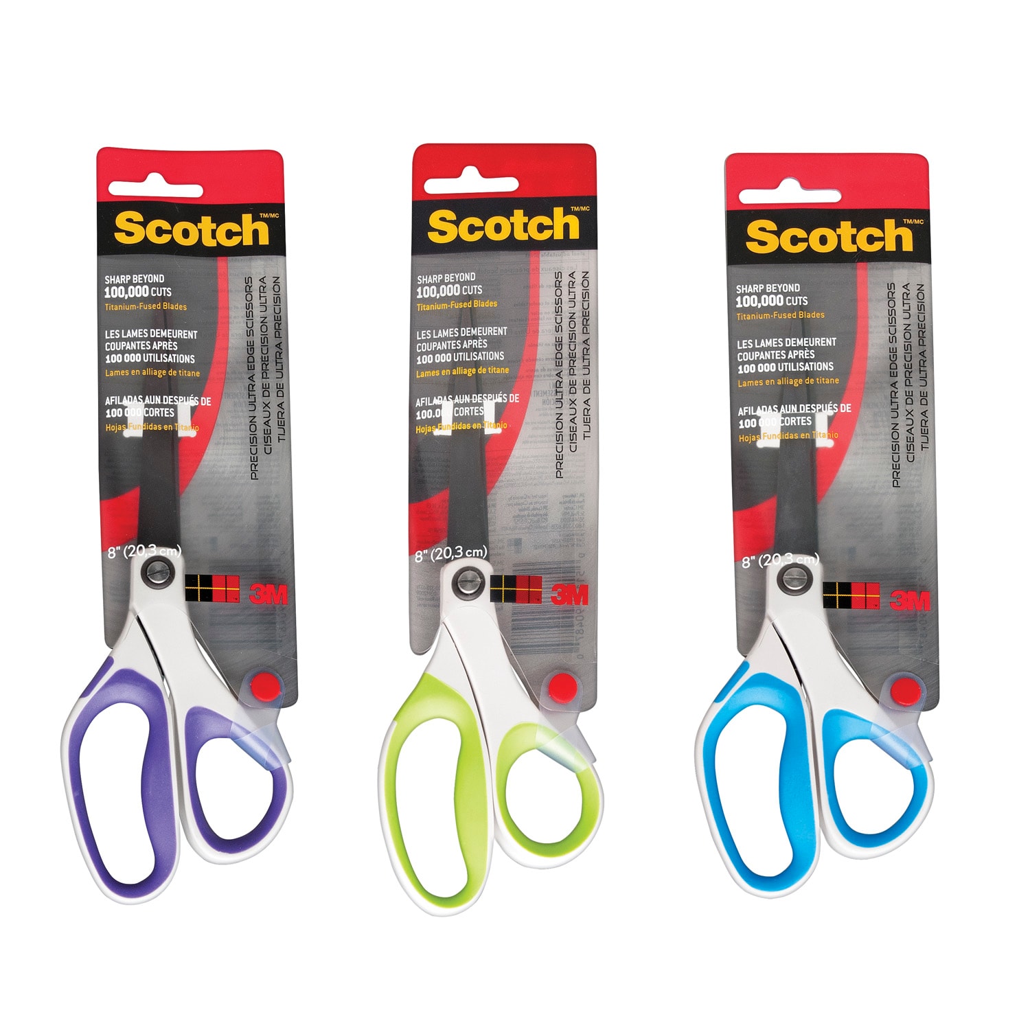 Ciseaux De Précision Scotch 18cm - Lames Inox - Coupe Nette - Pour Gauchers Et Droitiers - Bureau/École