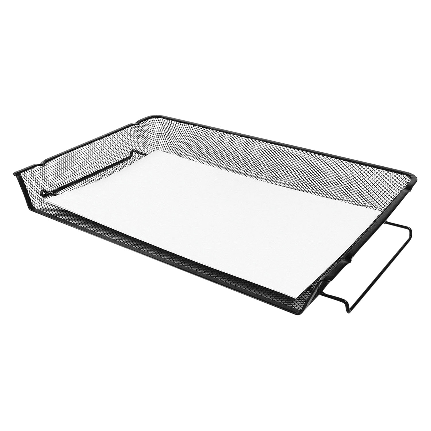 Winnable Black Mesh SelfStacking SideLoad Trays Grand & Toy