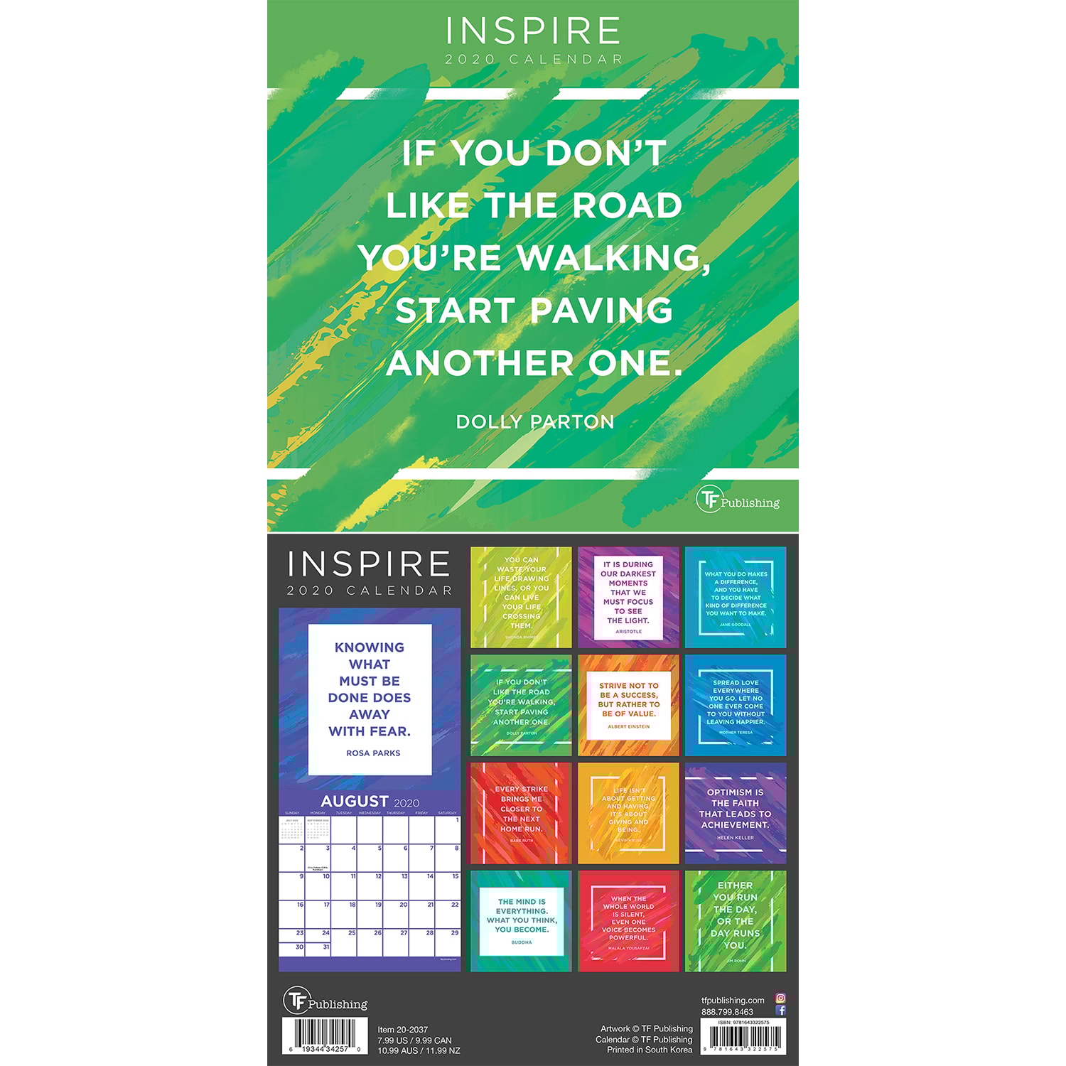 TF Publishing 12-Month Mini Cubicle/Wall Calendar, 7" x 7", January TF Publishing 12-Month Mini Cubicle/Wall Calendar, 7" x 7", January