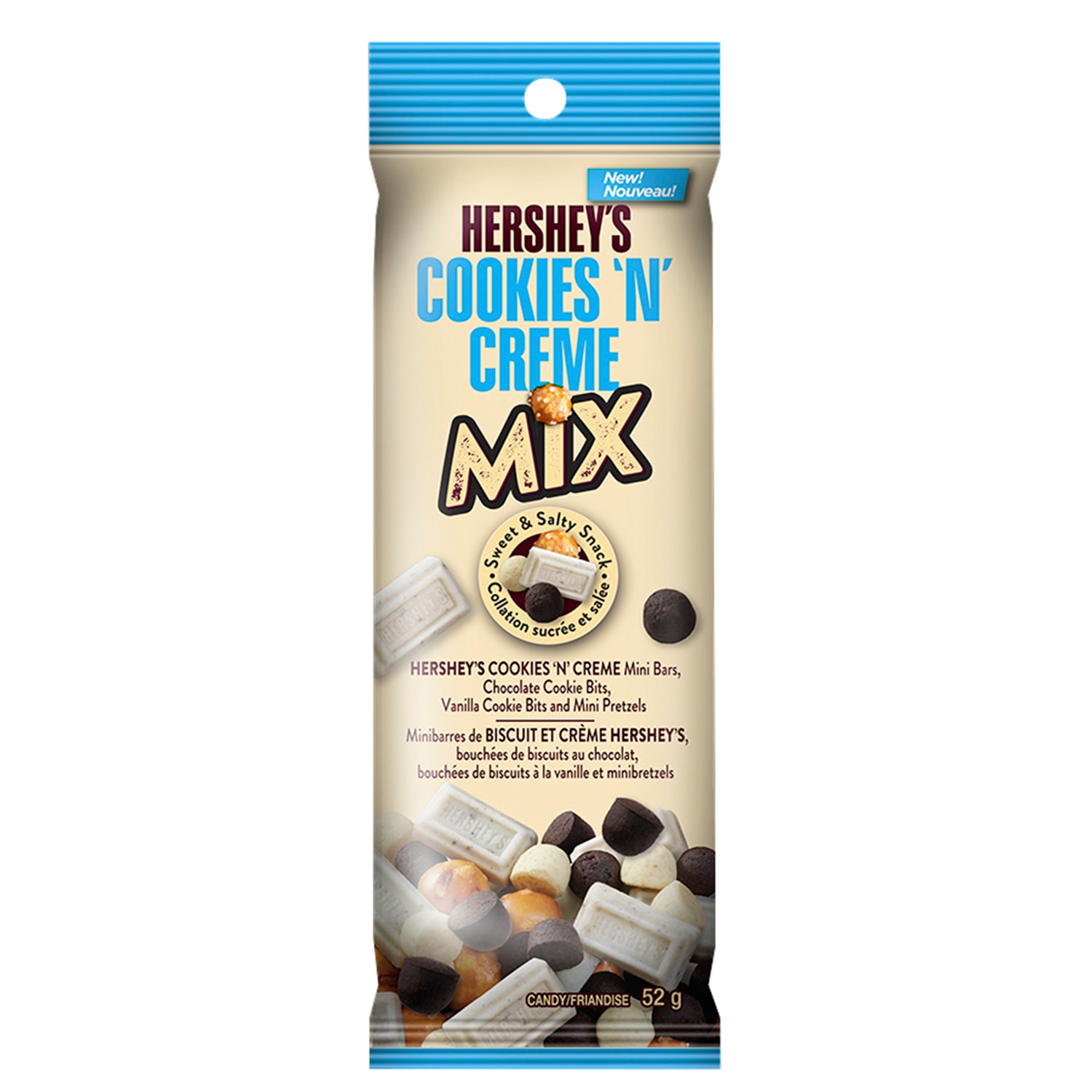 Hershey's Sweet and Salty Snack Mix Tubes, Cookies 'N' Creme, 56 g/PK