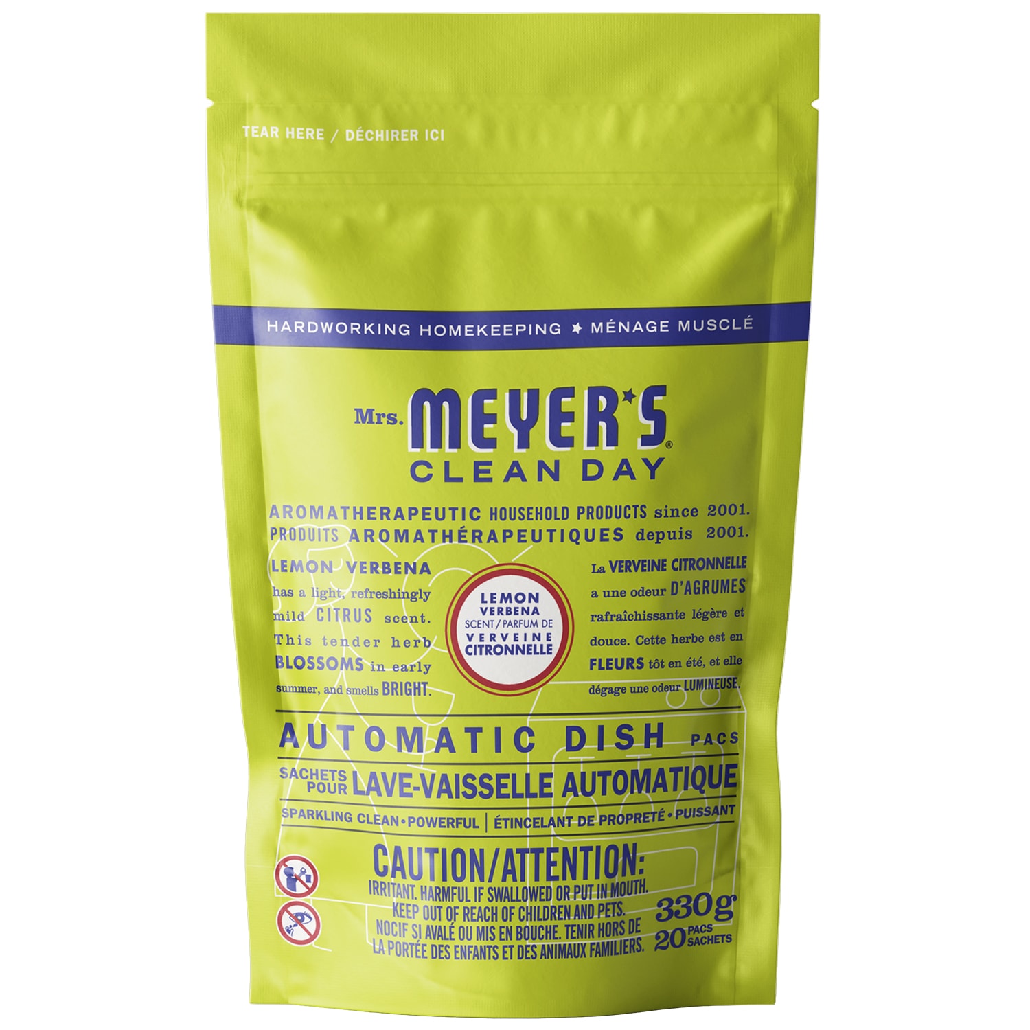 Mrs. Meyer's Clean Day Automatic Dishwasher Detergent Pods, Lemon