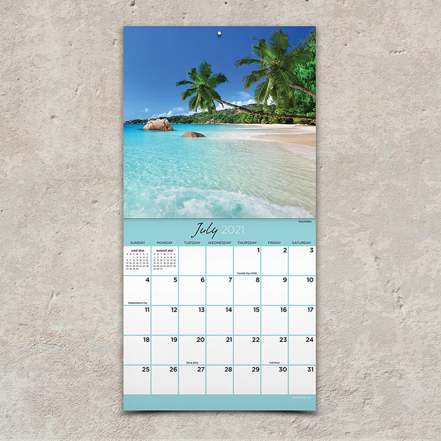 TF Publishing 12Month Mini Cubicle/Wall Calendar, 7" x 7", January