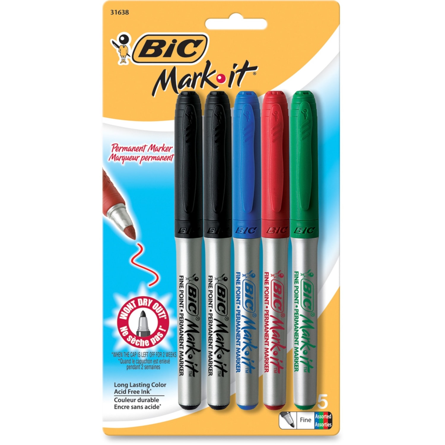 BIC Grip Permanent Marker Set | Grand & Toy