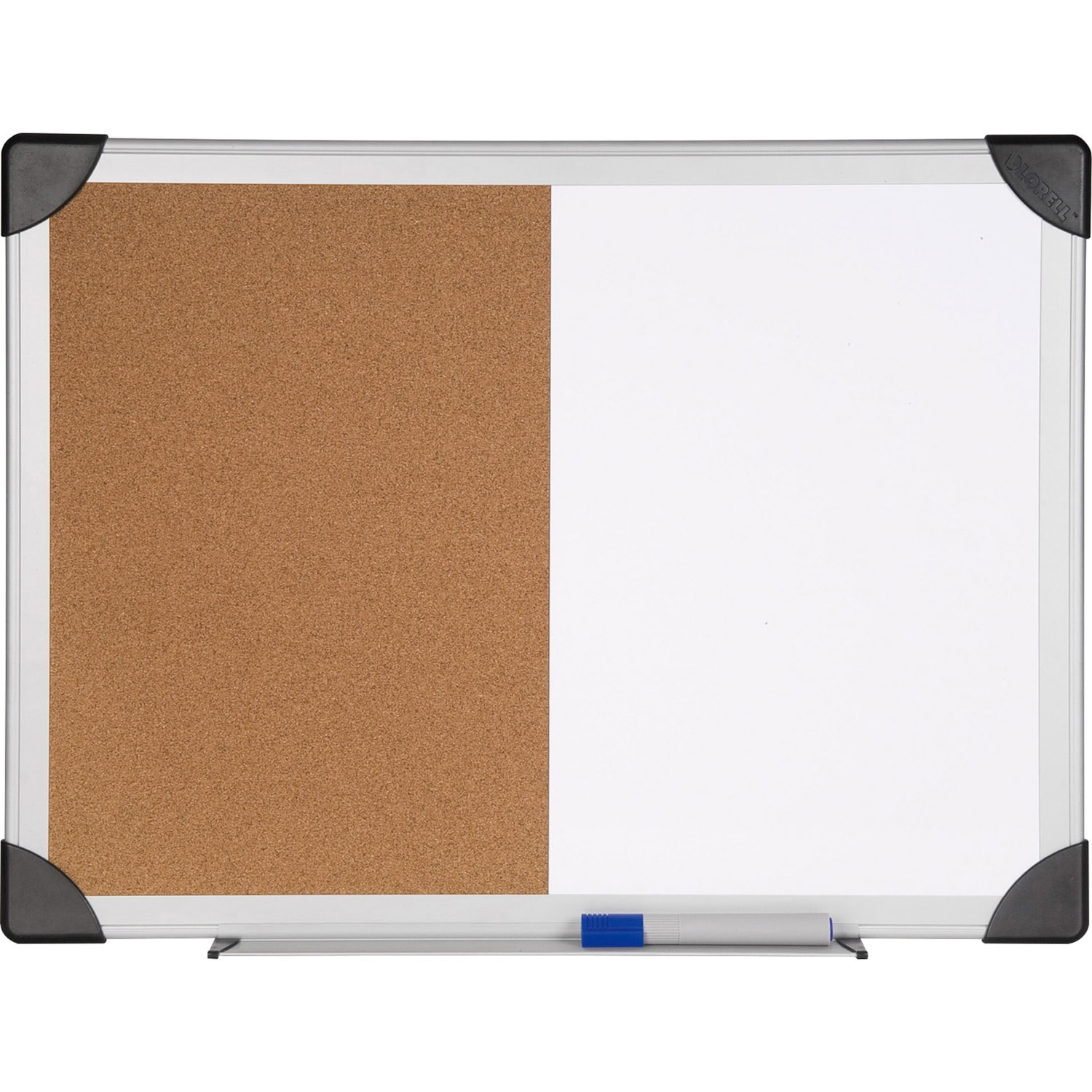 Lorell Dry Erase Aluminum Frame Cork Combo Boards Grand & Toy