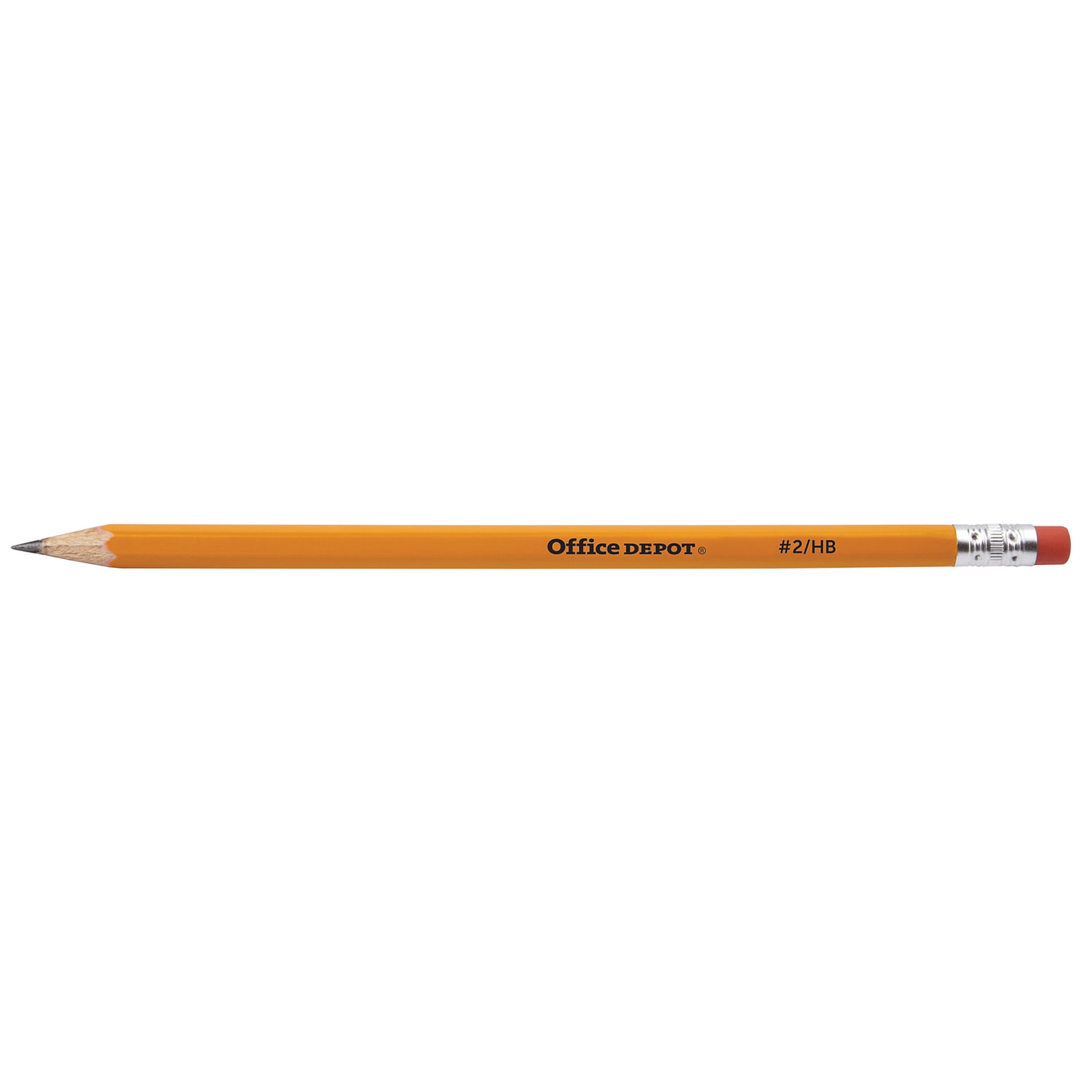 Office Depot® Gravity Feed Wood Case PreSharpened Pencils, 2/HB Grade, Yellow, Box of 144