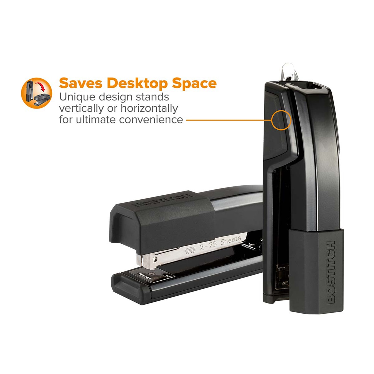 Bostitch Epic Antimicrobial 3in1 Stapler with Integrated Remover and