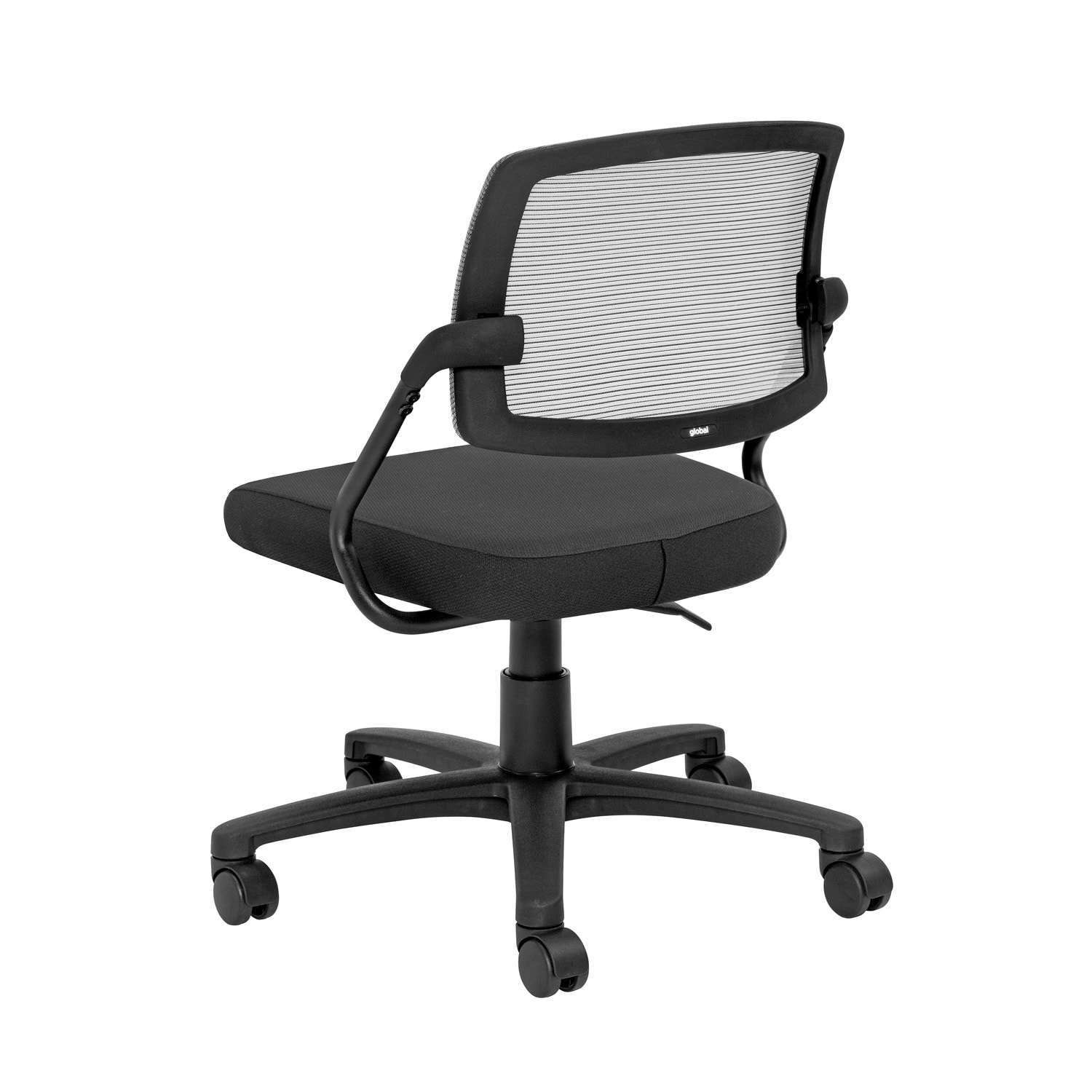 Global Spritz Armless Task Chair, Echo Terrace Fabric Seat/Mesh Back