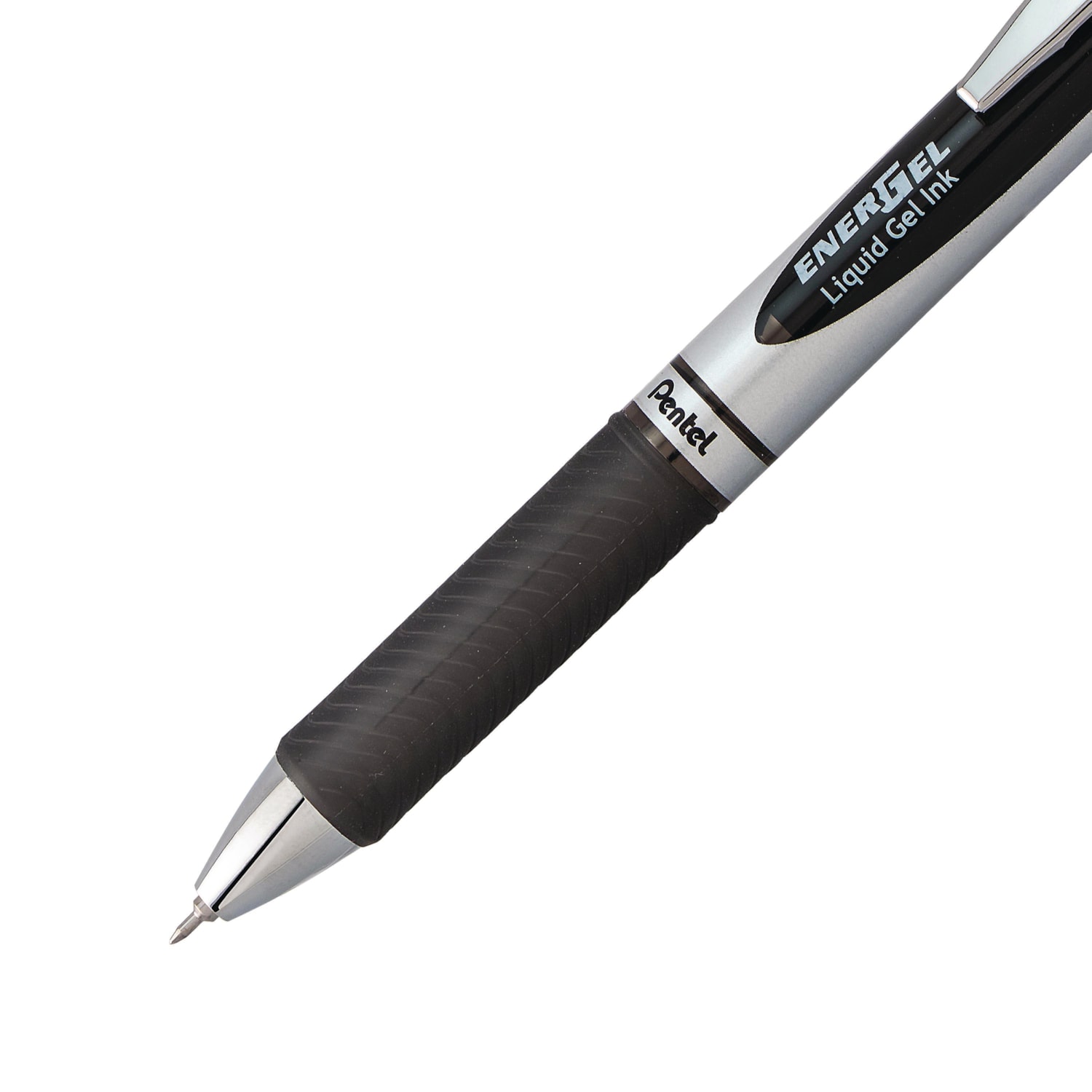 Pentel EnerGel Retractable Liquid Gel Rollerball Pen, Black, UltraFine