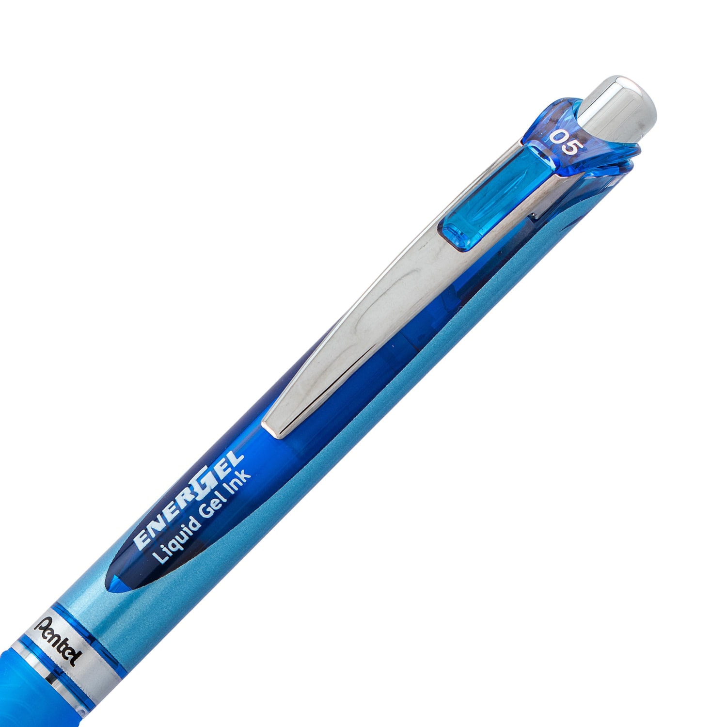 Pentel EnerGel Retractable Liquid Gel Rollerball Pen, Blue, Fine 0.5 mm