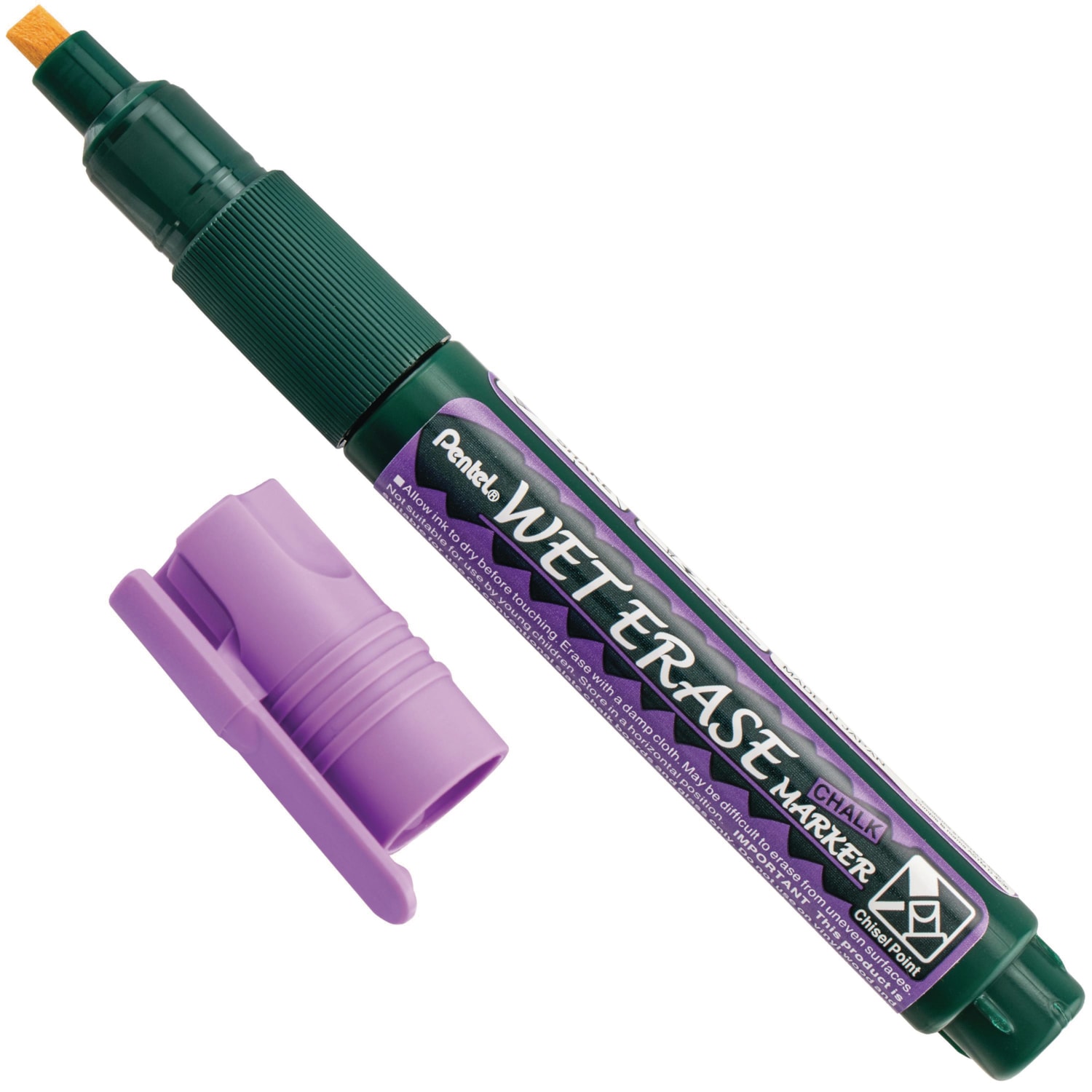 Pentel WetErase Chalkboard Marker, Violet Grand & Toy