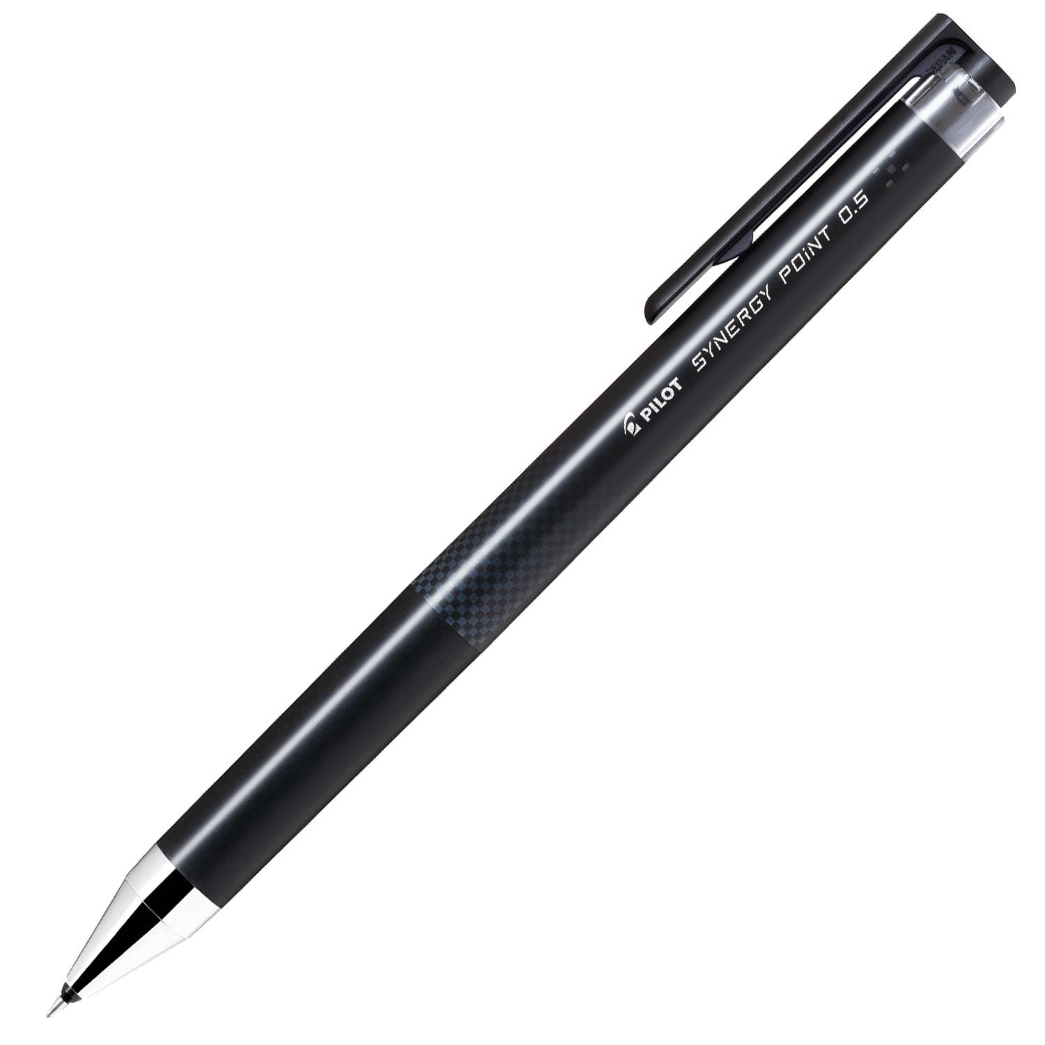 Pilot Synergy Point Rollerball Pen, Black, Extra Fine 0.5 mm, Box of 12