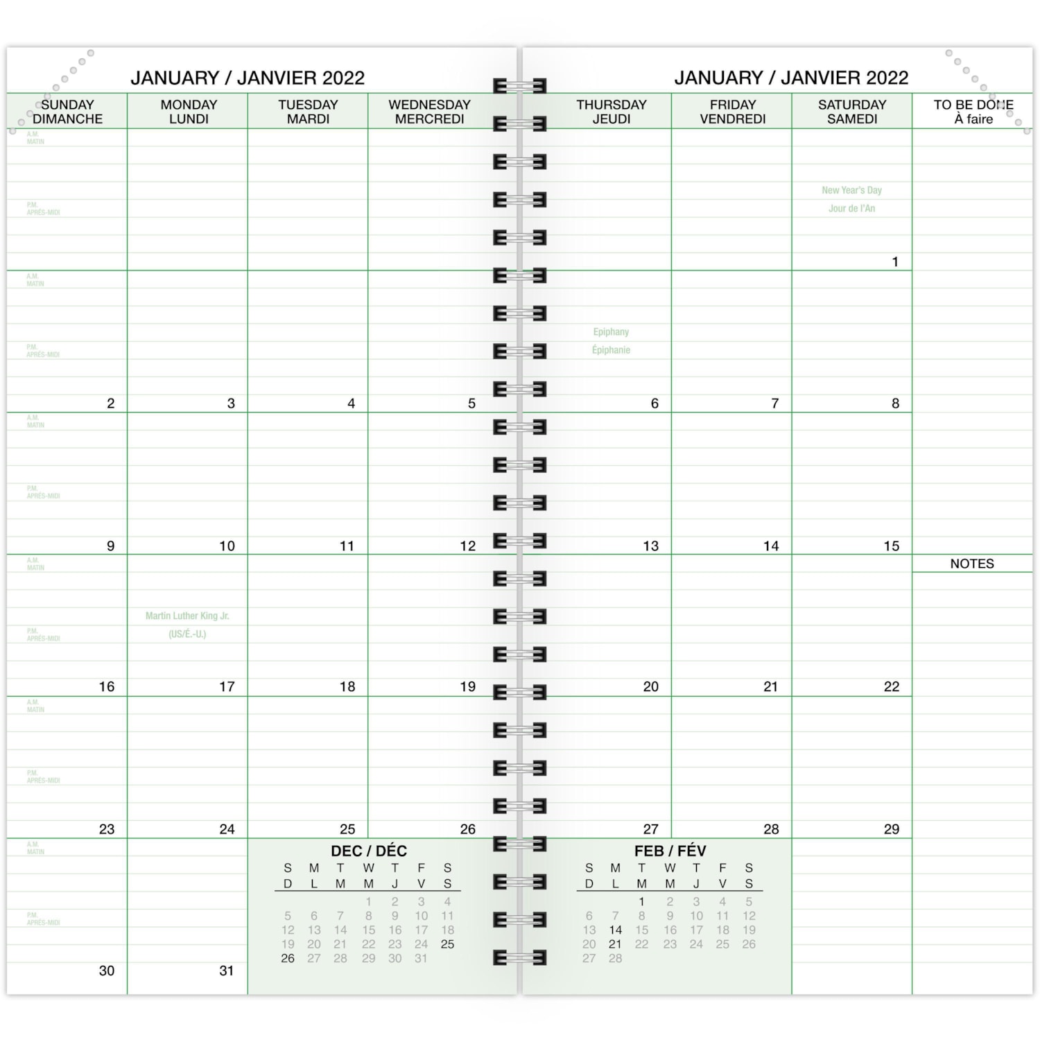 Day Timer Daily 2 Pages Per Day Planner Refill 3 1 2 X 6 1 2