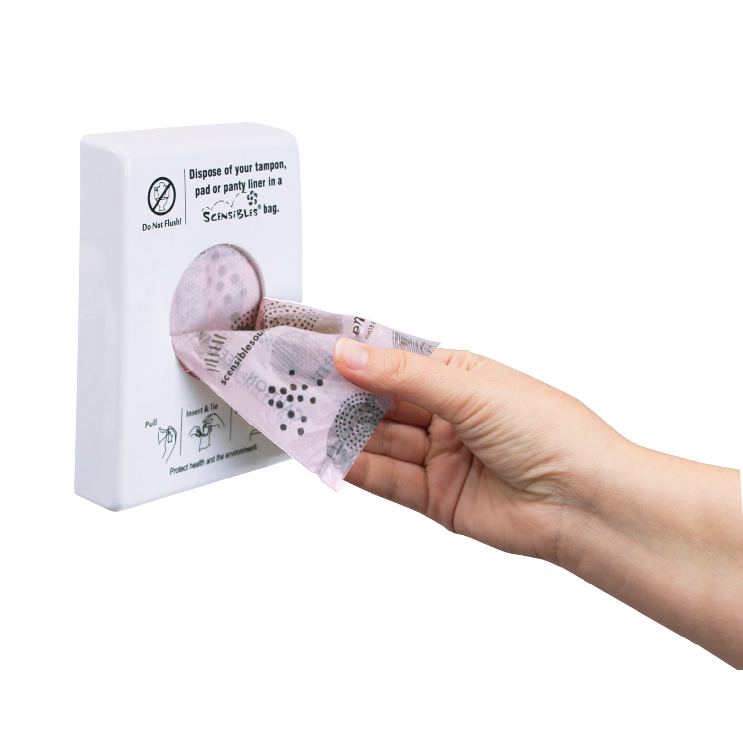 Scensibles Combination Dispenser Receptacle (with Scensibles Personal Disposal Bags And Receptacle Liner Bags