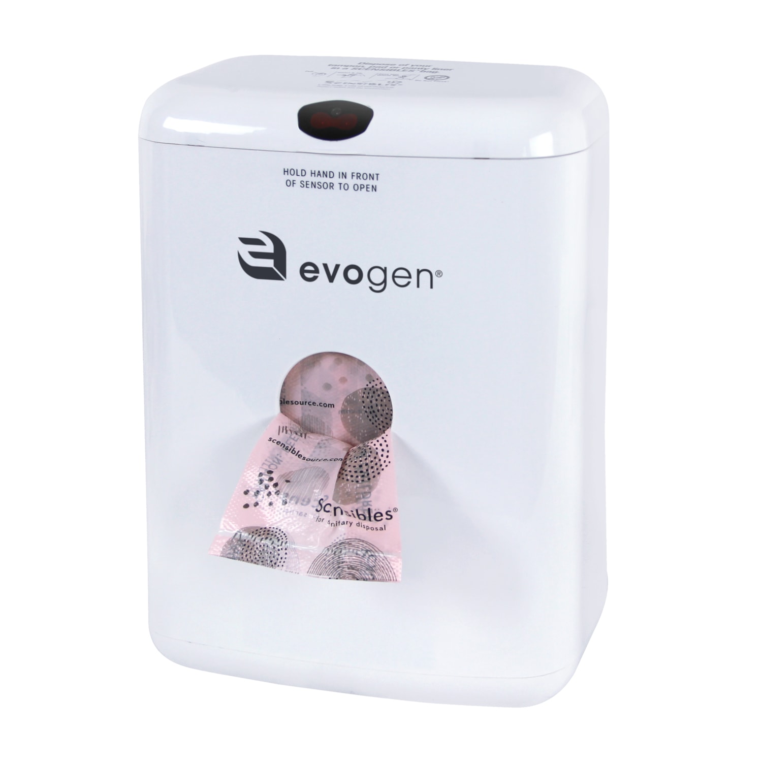 HOSPECO Evogen NoTouch Combination Receptacle, White Grand & Toy