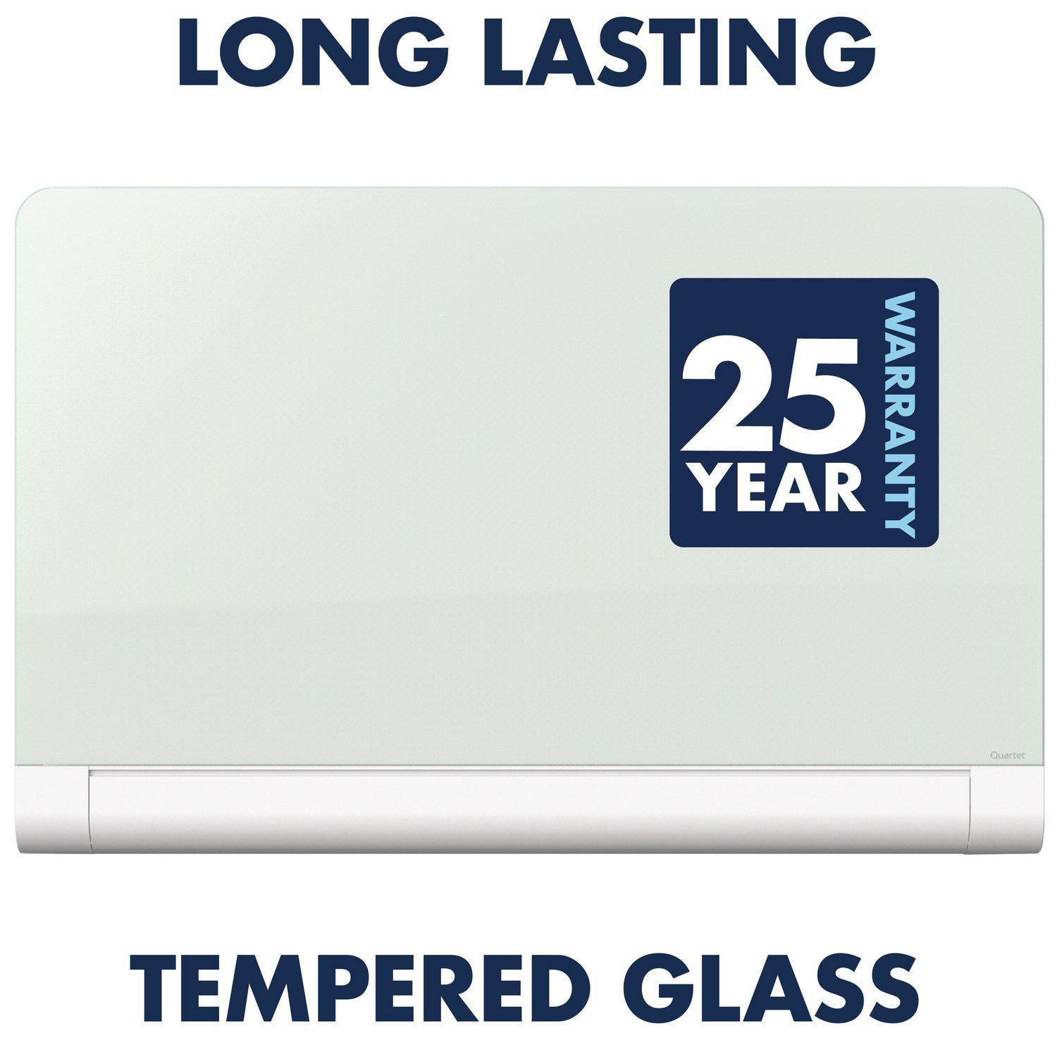 Quartet® Horizon Glass DryErase Board with Hidden Tray, 85" x