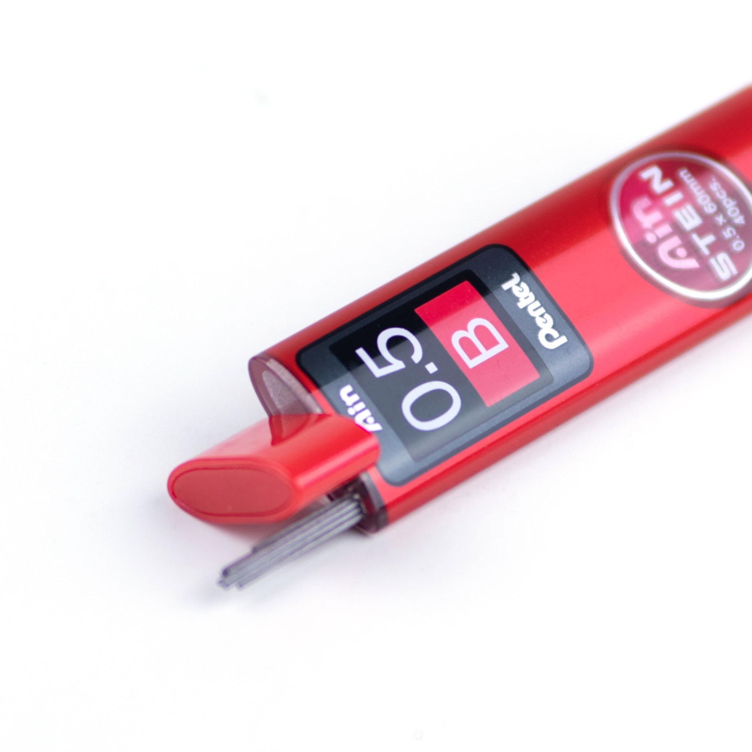 Pentel Ain Stein Lead Refills for Mechanical Pencils, B, 0.5 mm, Tube