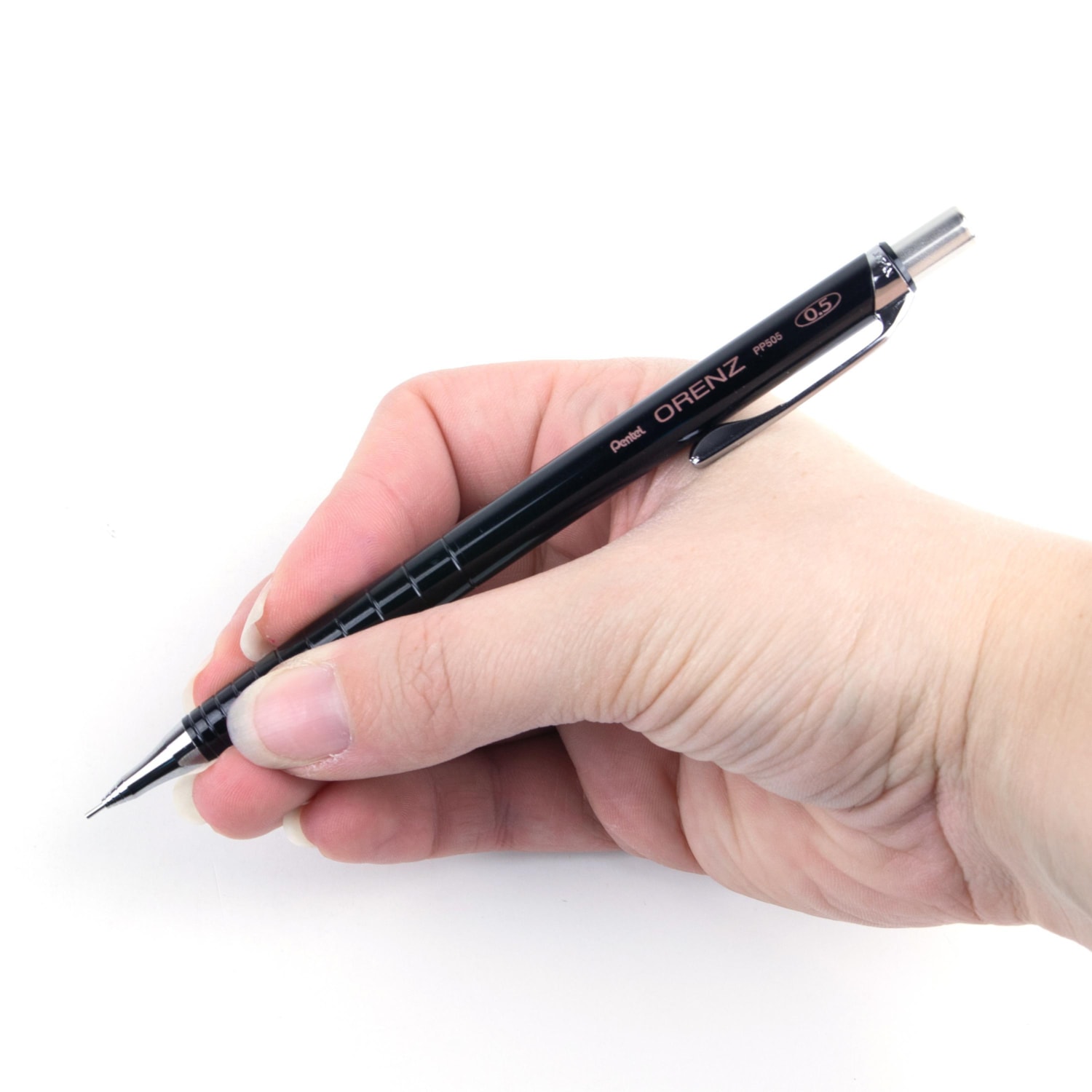 Pentel Orenz Refillable AntiBreaking Lead Mechanical Pencil, Black