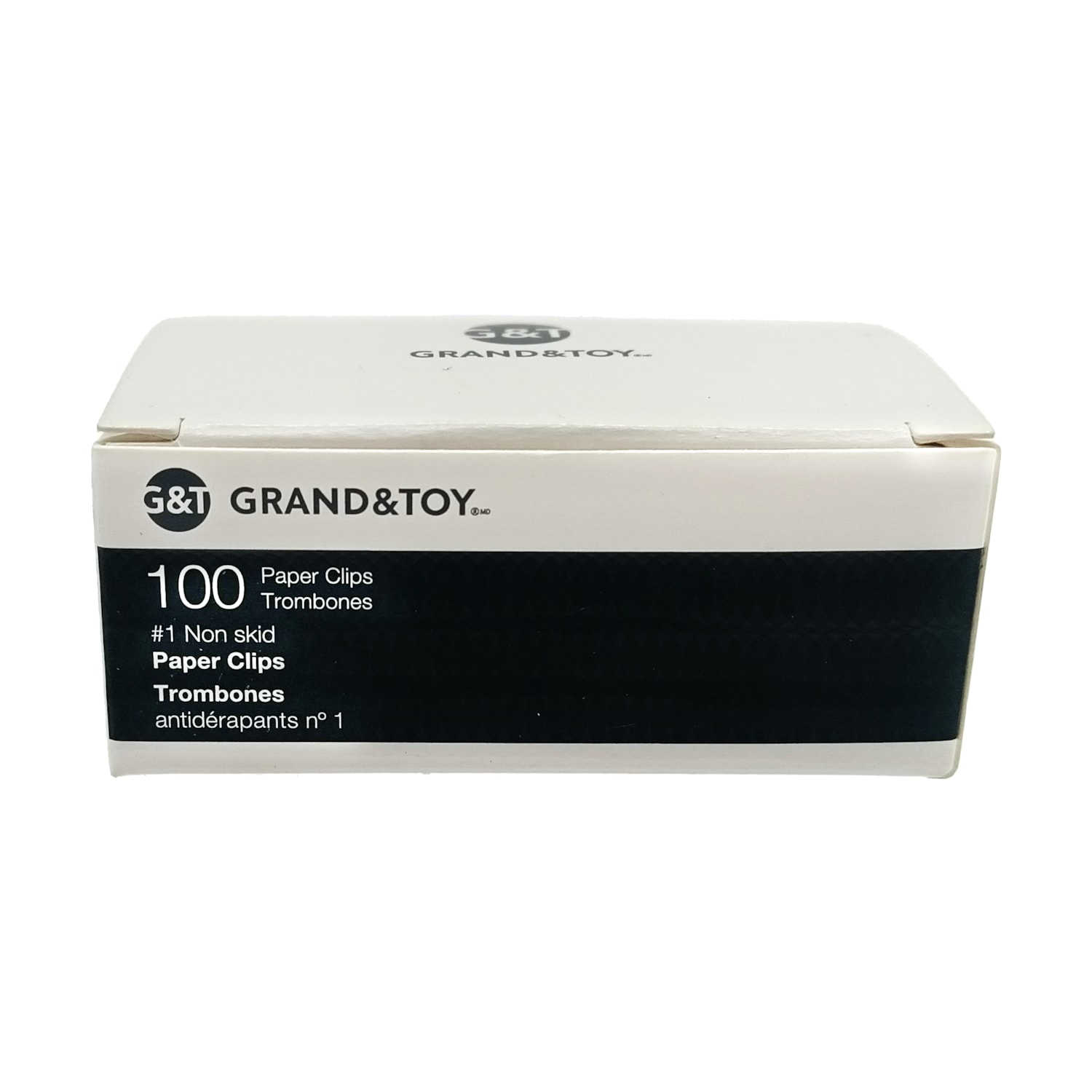 Grand & Toy Paper Clips, 1 NonSkid 13/16", Pack of 10 Boxes Grand & Toy