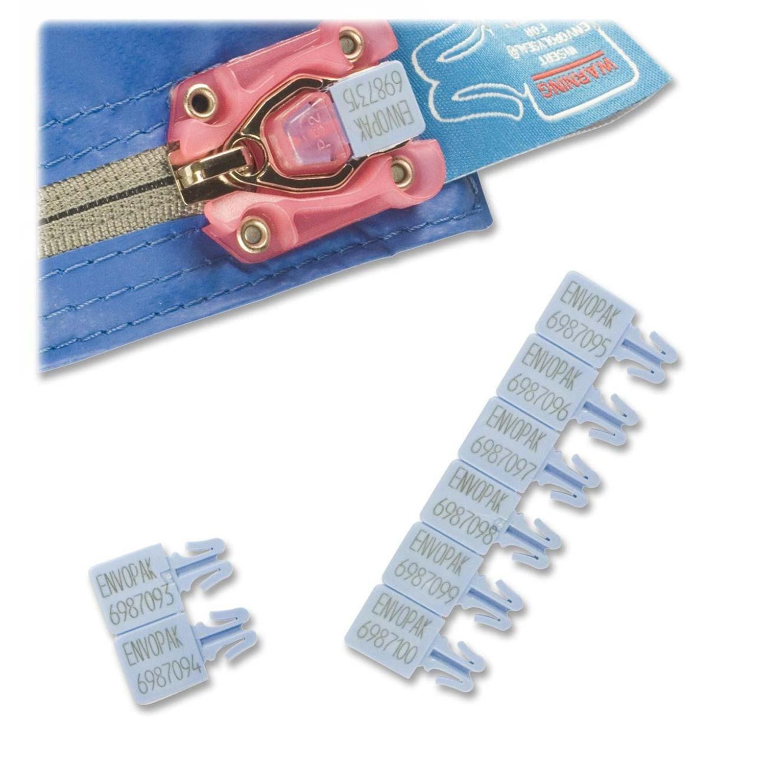 Envopack Tamper Evident Security Seals, Blue, Pack of 250 Grand & Toy