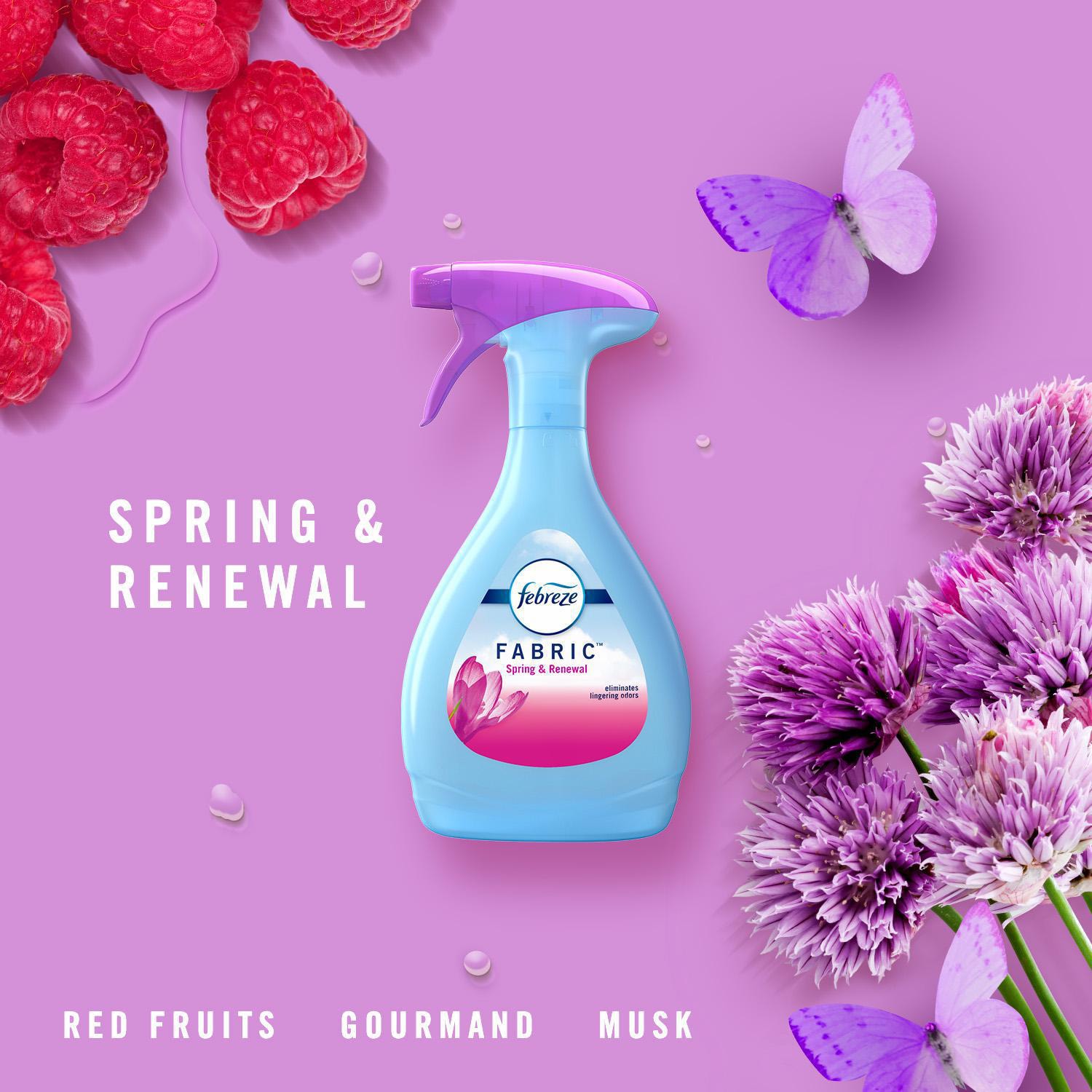 Febreze FABRIC Refresher Spray, Spring & Renewal Scent, 800 mL Grand