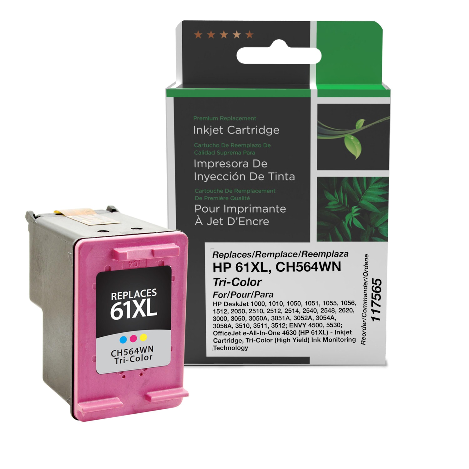 Clover Imaging Group Remanufactured HP 61XL TriColour High Yield Ink