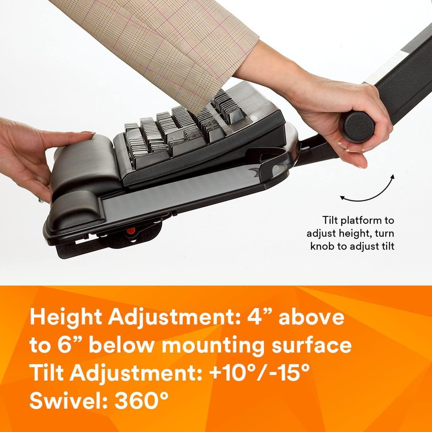 3M Easy Adjust Keyboard Tray with Mouse Platform (AKT150LE) Grand & Toy