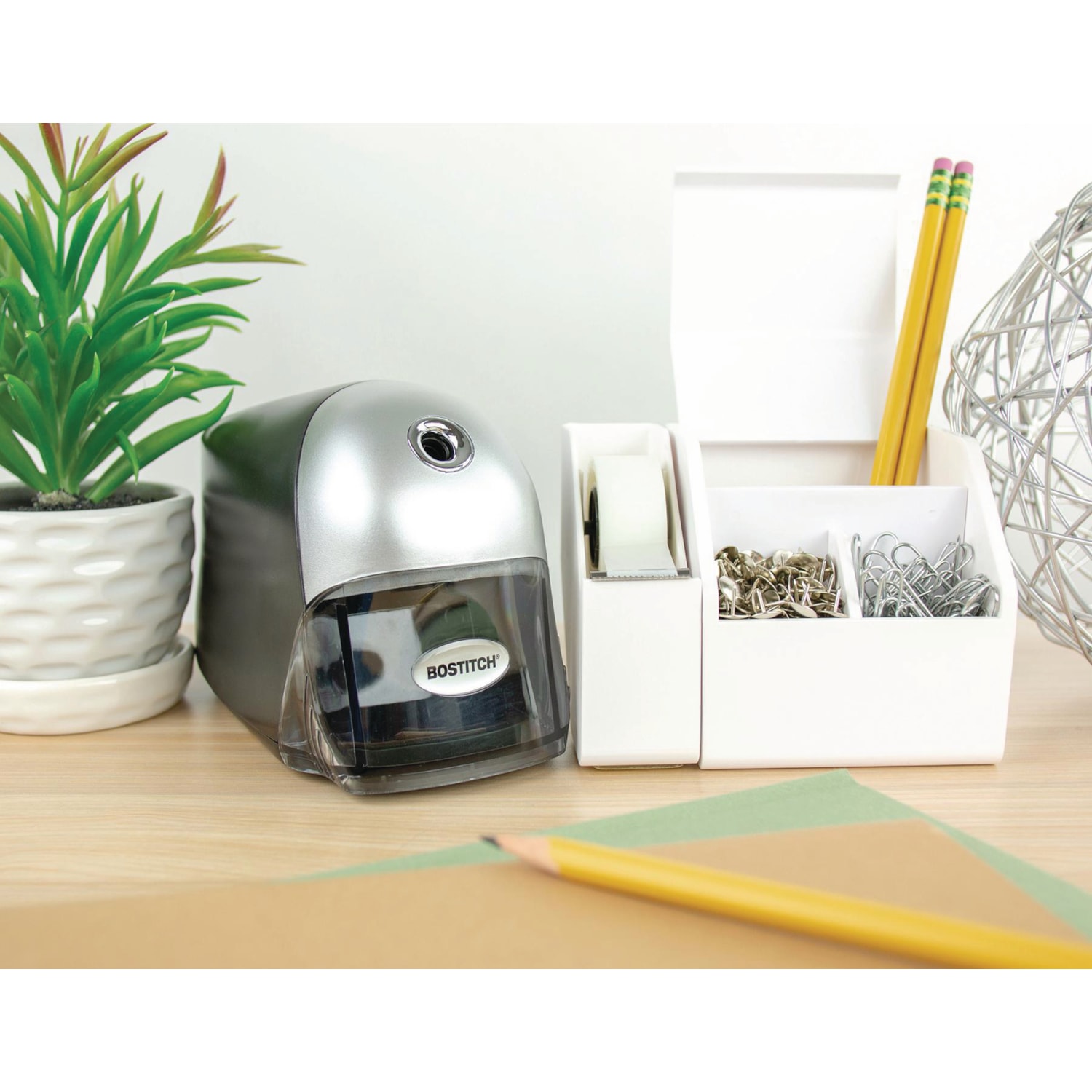 Bostitch QuietSharp Executive Electric Pencil Sharpener, Black Grand & Toy