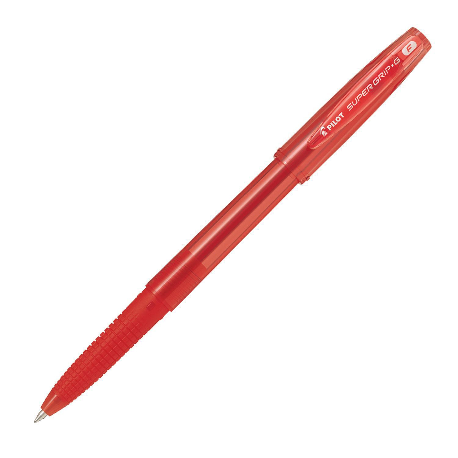 Pilot Super Grip G Ballpoint Pen, Red, Fine 0.7 mm, Box of 12 Grand & Toy