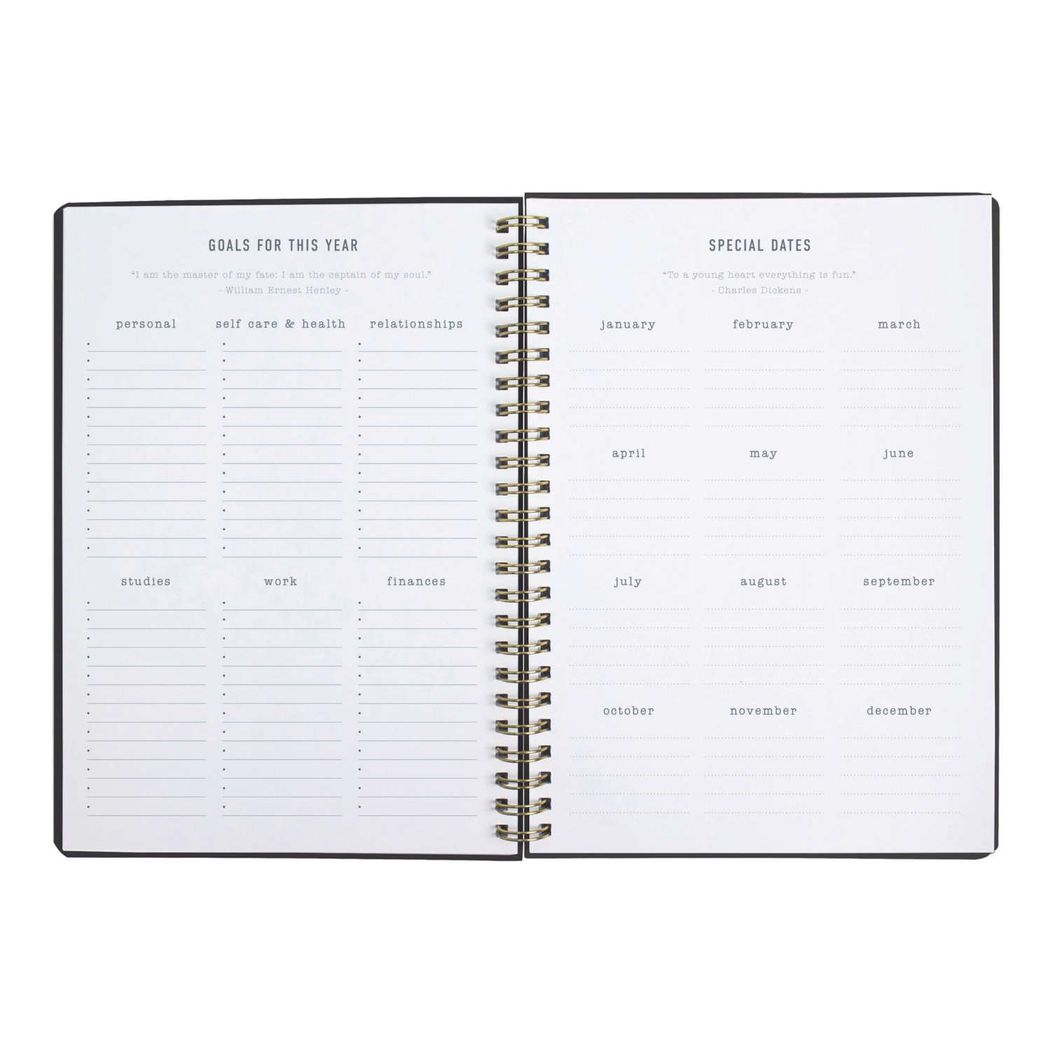 Letts Celebrate Weekly/Monthly Planner, Grey, 81/4" x 57/8", January