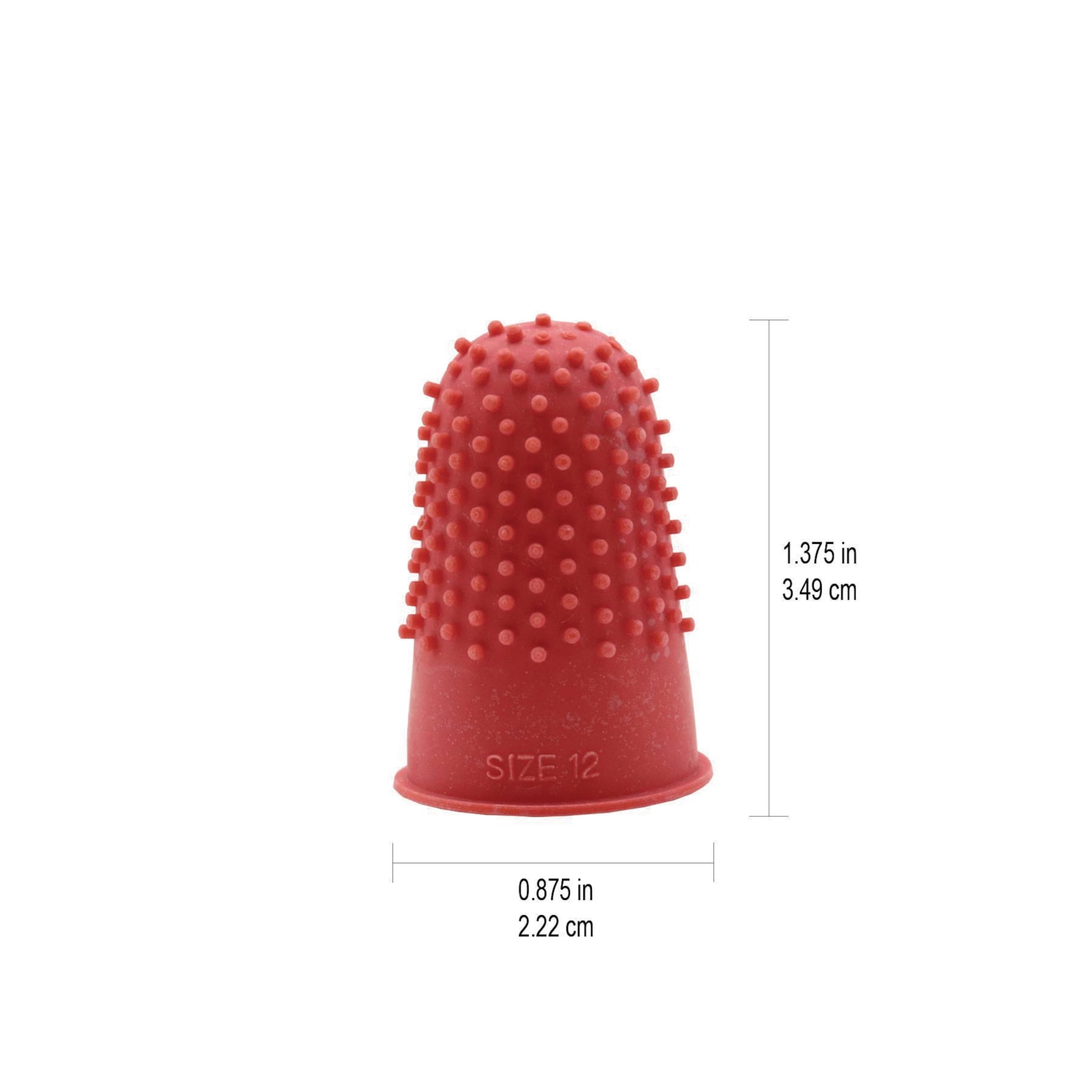 Westcott Rubber Finger Tips, Medium, 11/16", Pack of 12 Grand & Toy