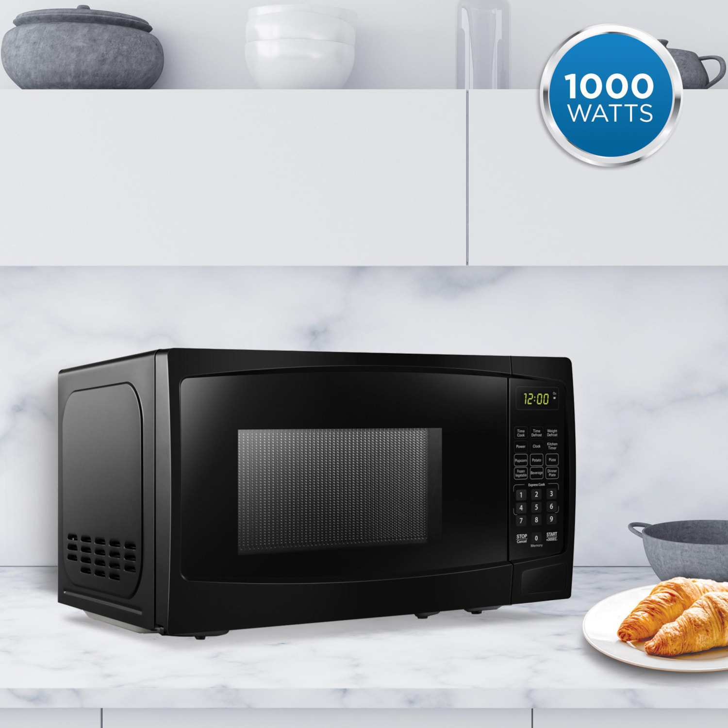 Danby 1.1 cu ft. Microwave with Convenience Cooking Controls, Black