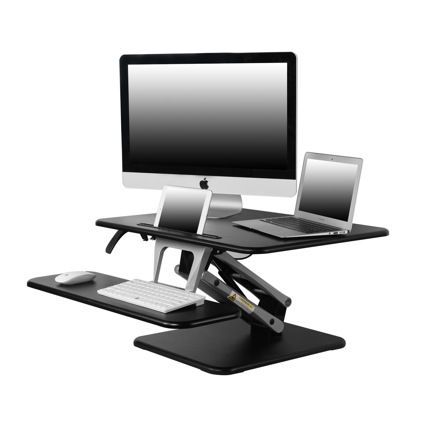 HDL Desktop HeightAdjustable Desk, Black Grand & Toy
