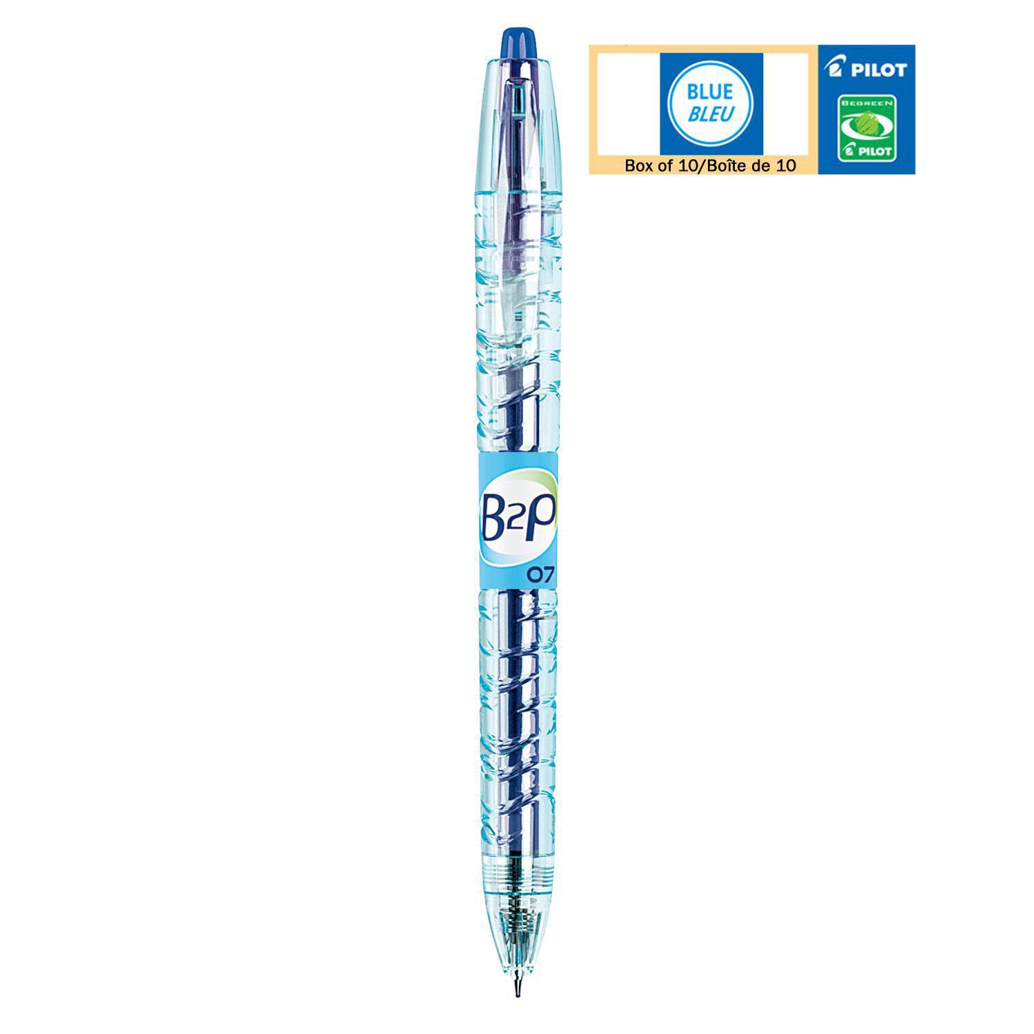 Pilot B2P Retractable Gel Pen, Blue, Fine 0.7 mm Grand & Toy
