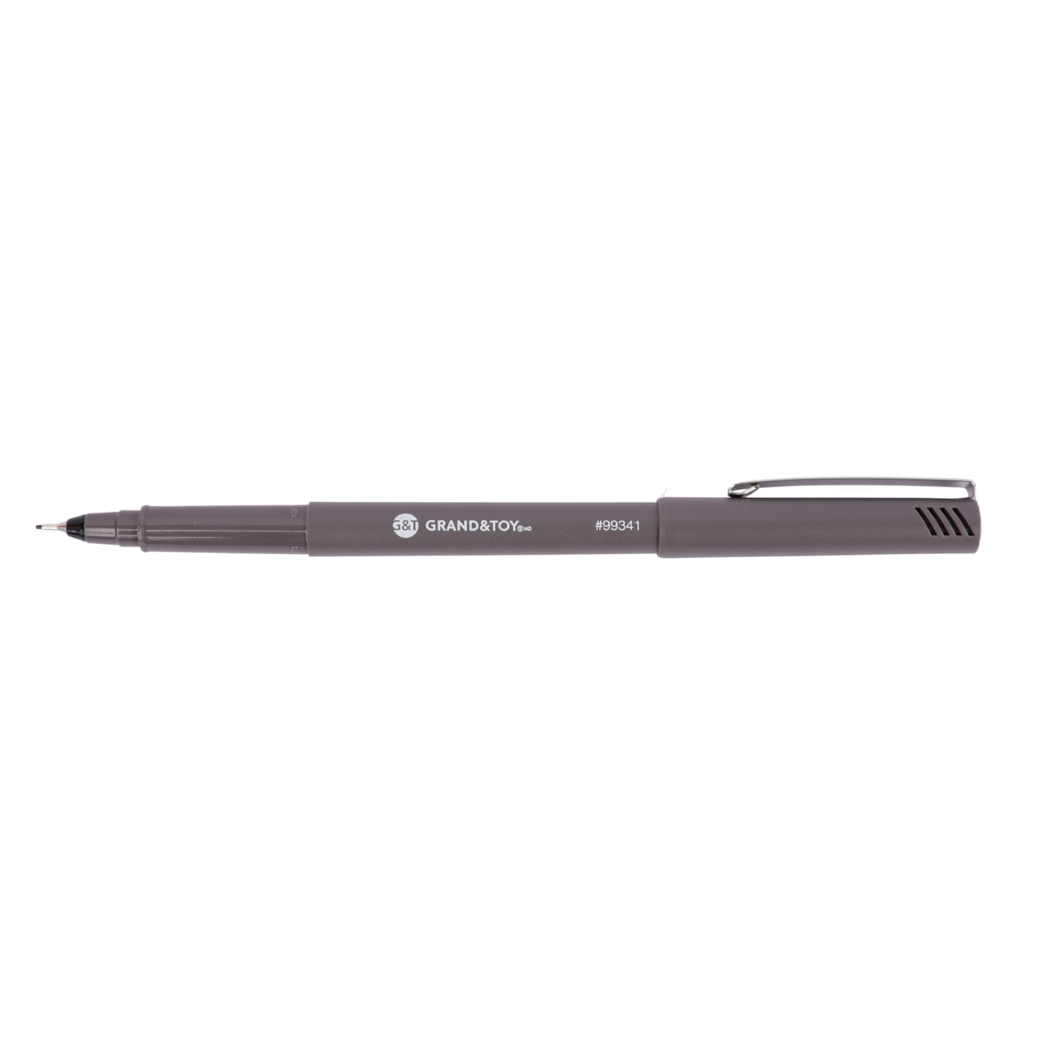Grand & Toy PorousPoint Pens, Black, UltraFine 0.4 mm, 12/BX Grand