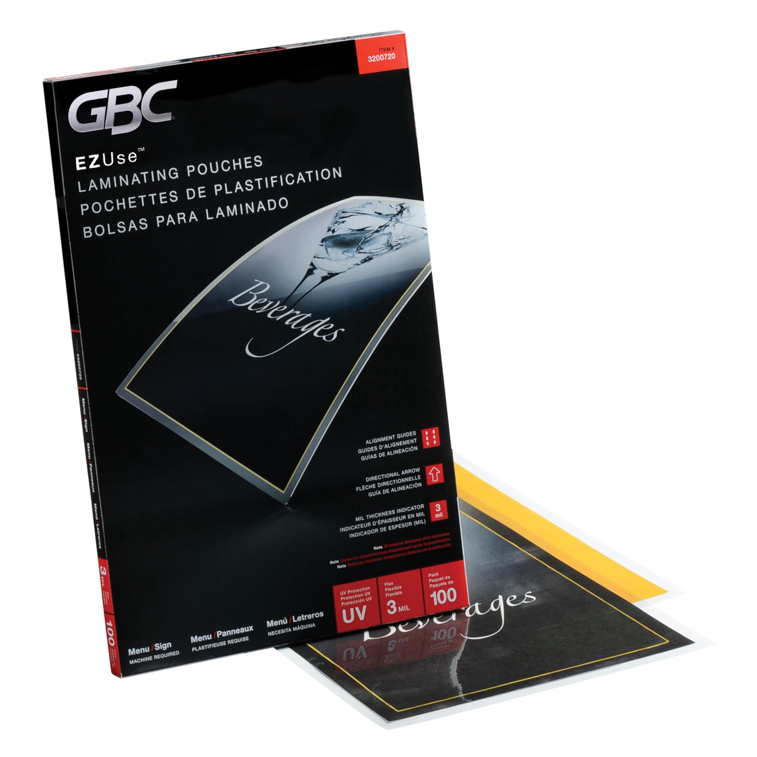 GBC Clear Fusion EZUse LongLife MenuSize Speed Thermal Laminating