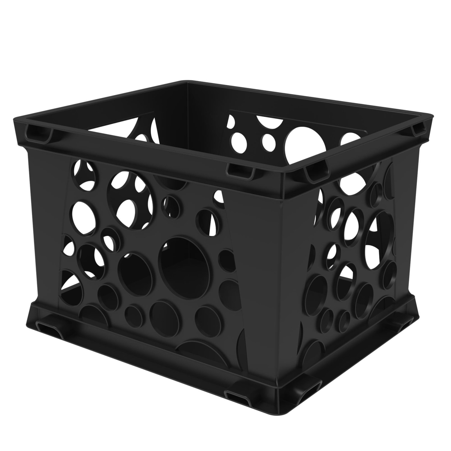 Storex Mini Crate Organizer, Black Grand & Toy