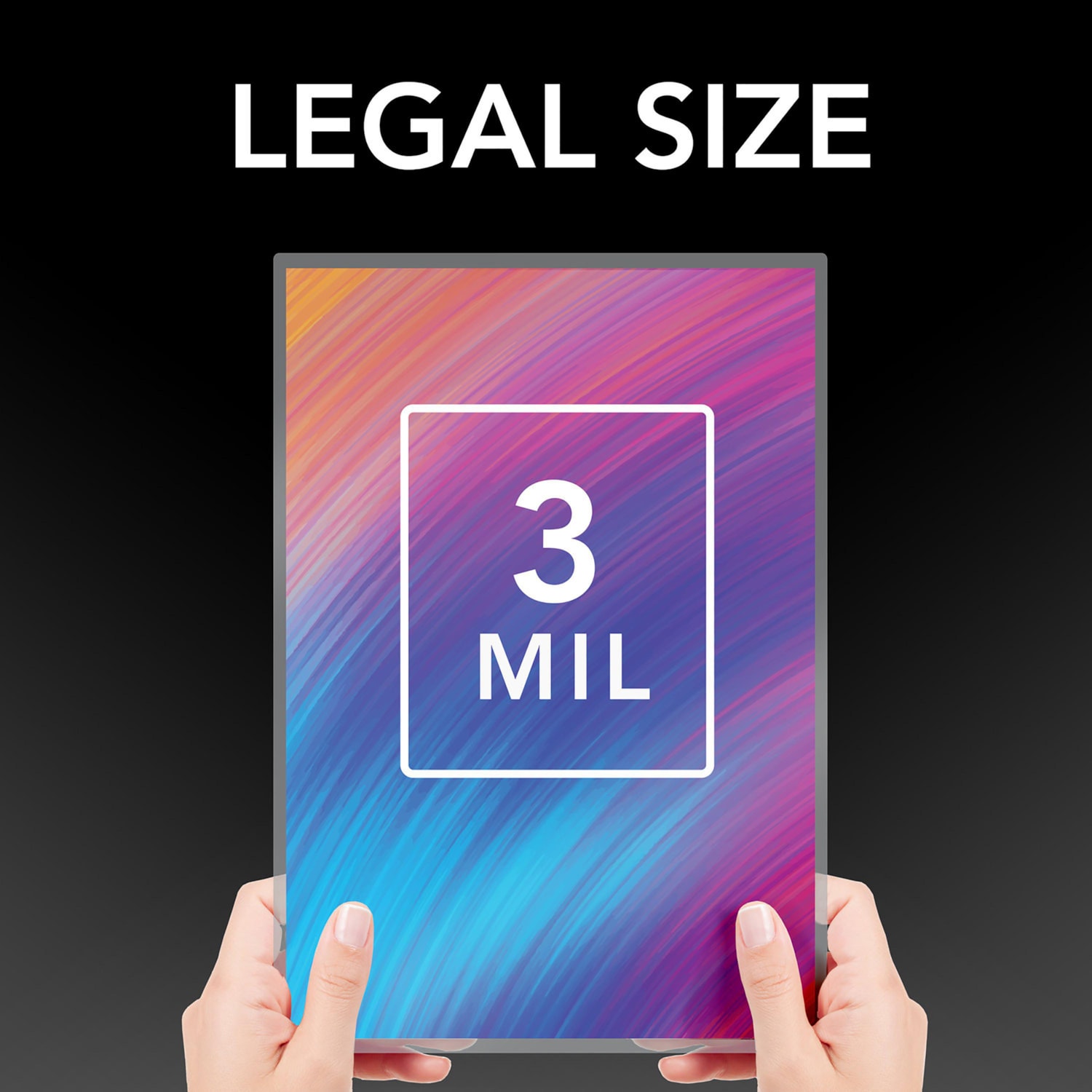 GBC UltraClear LegalSize Thermal Laminating Pouches, 3 mil, Box of 50