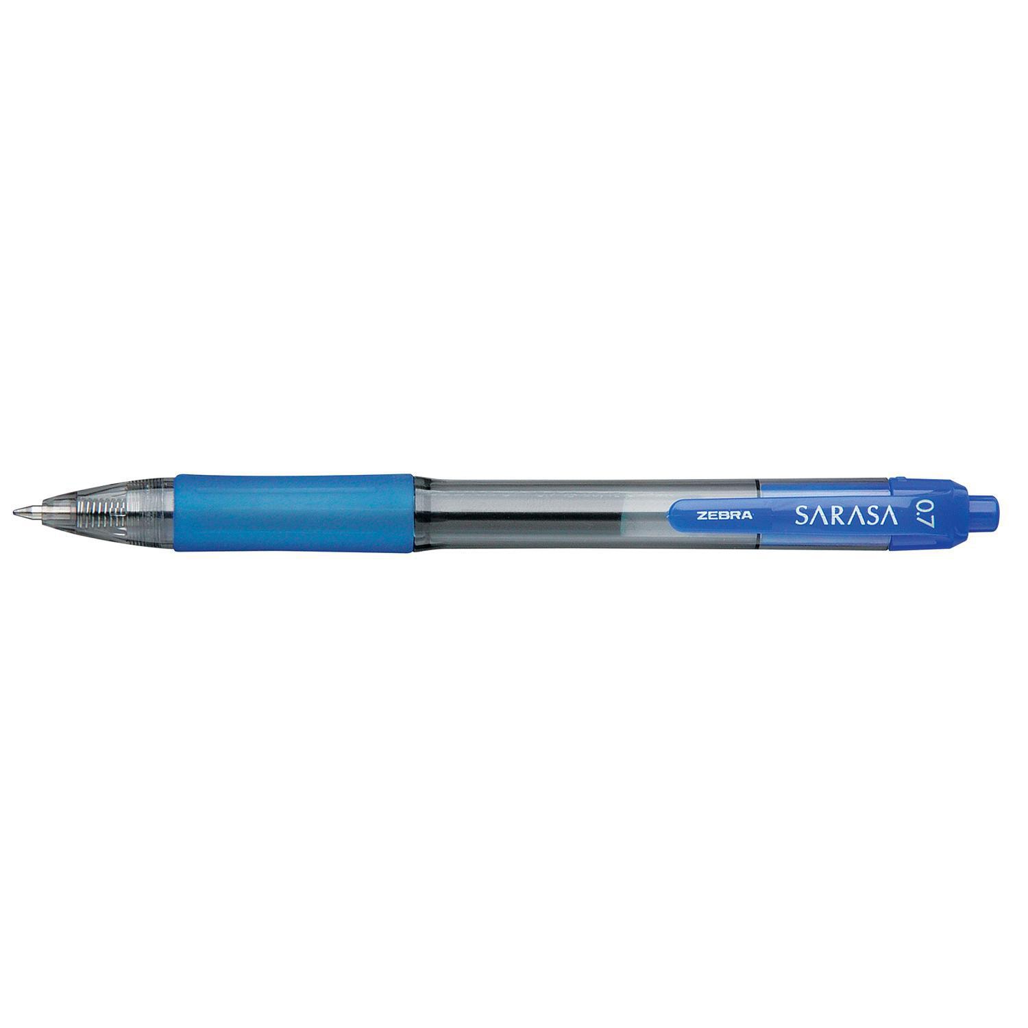 Zebra Sarasa Retractable Gel Pen, Blue, Medium 0.7 mm Grand & Toy