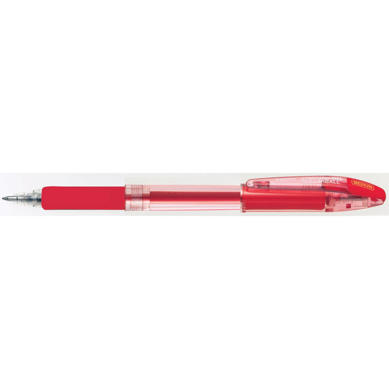 Zebra Jimnie Rollerball Gel Ink Pen, Red, Medium 0.7 mm Grand & Toy