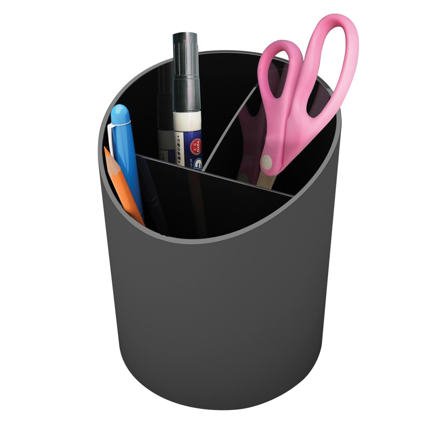 Deflecto Sustainable Office® Large Pencil Cup, Black