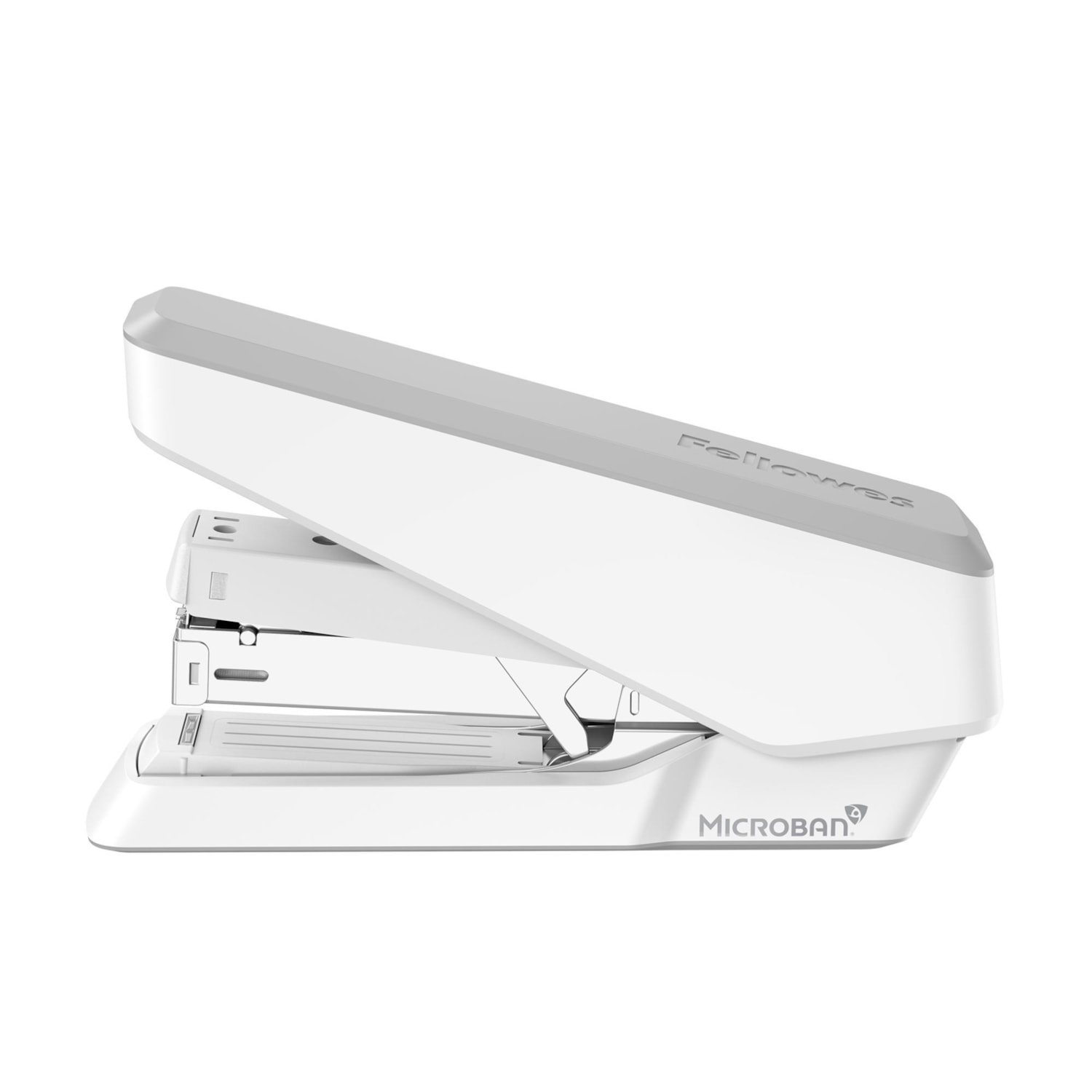 Fellowes LX870 EasyPress Full Strip One Touch Desk Stapler, White, 40