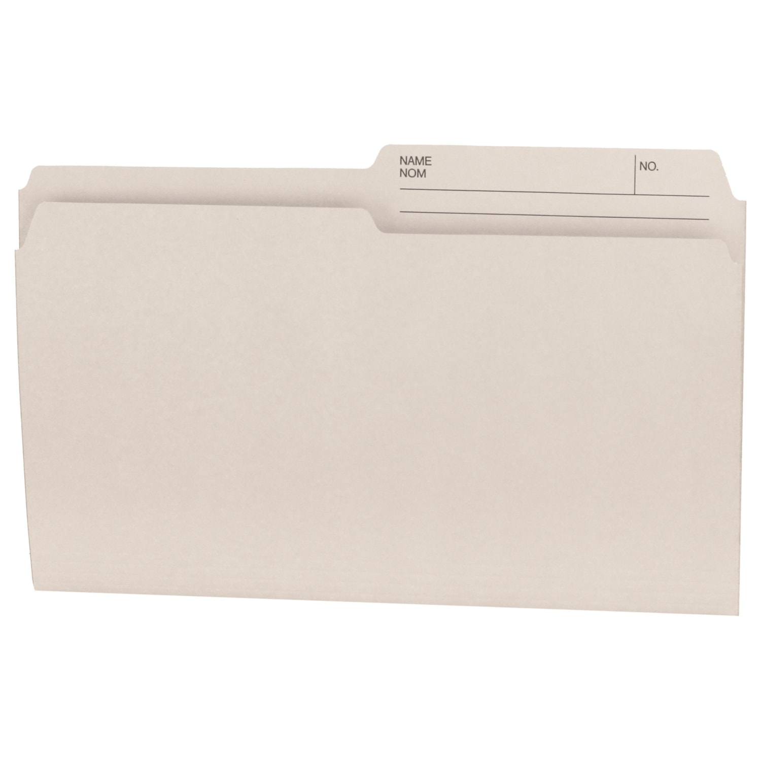 Hilroy LegalSize File Folders, Ivory, Box of 100 Grand & Toy