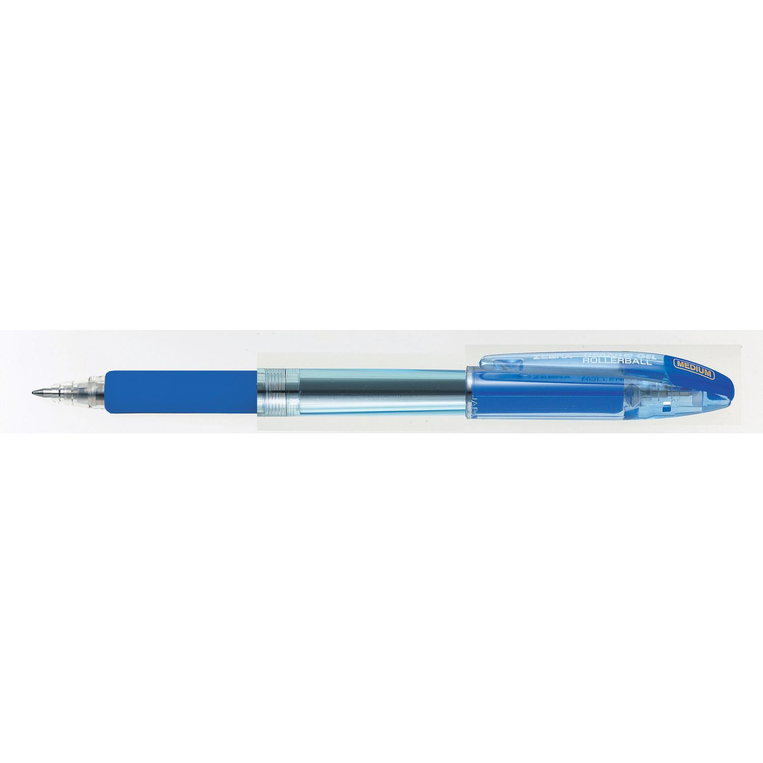 Zebra Jimnie Rollerball Gel Ink Pen, Blue, Medium 0.7 mm Grand & Toy