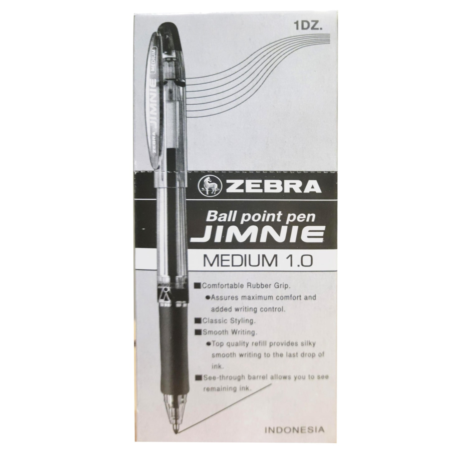 Zebra Jimnie Ballpoint Pen, Black, Medium 1.0 mm Grand & Toy